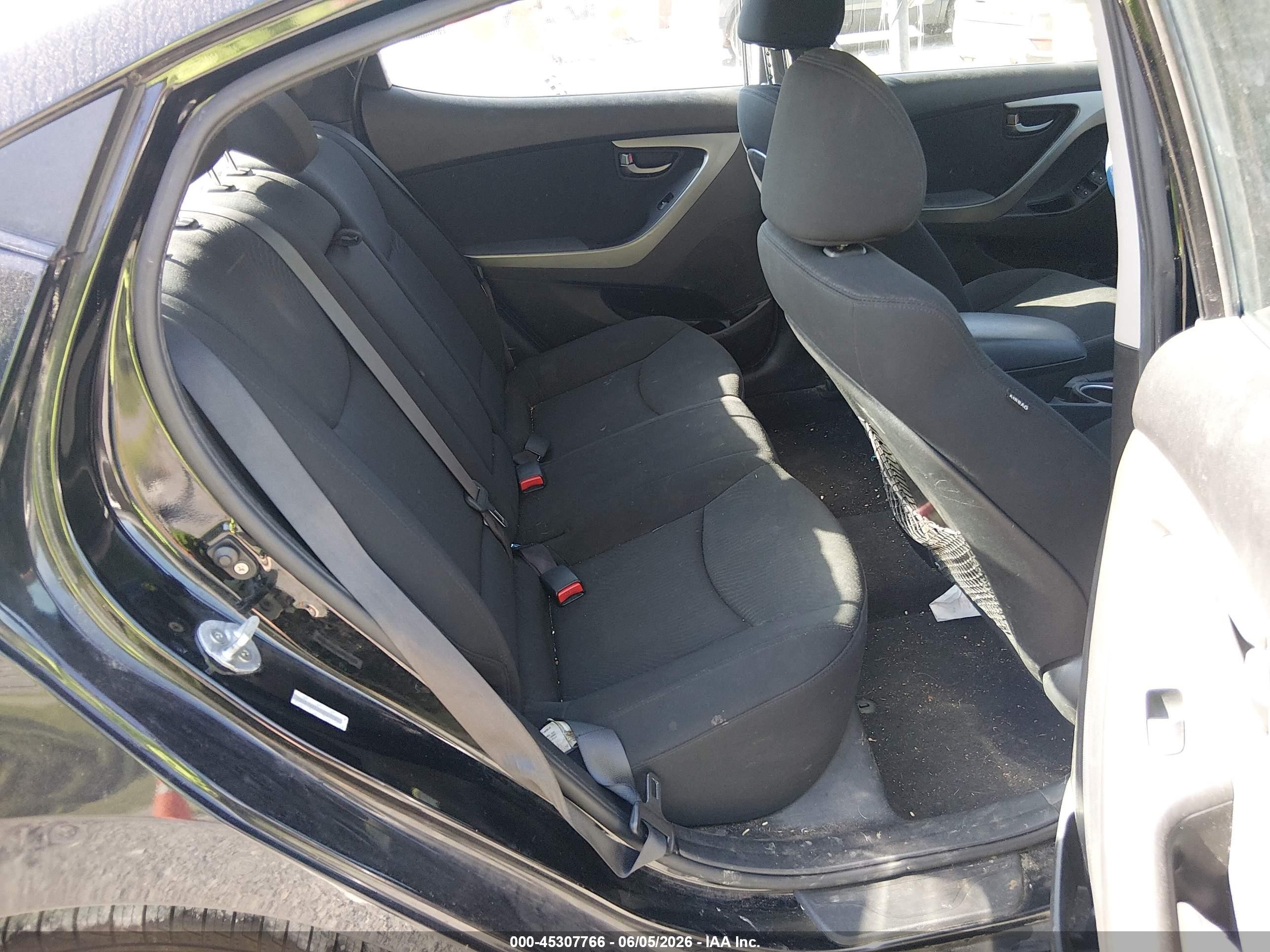 2015 Hyundai Elantra Se Черный vin: KMHDH4AE2FU227781