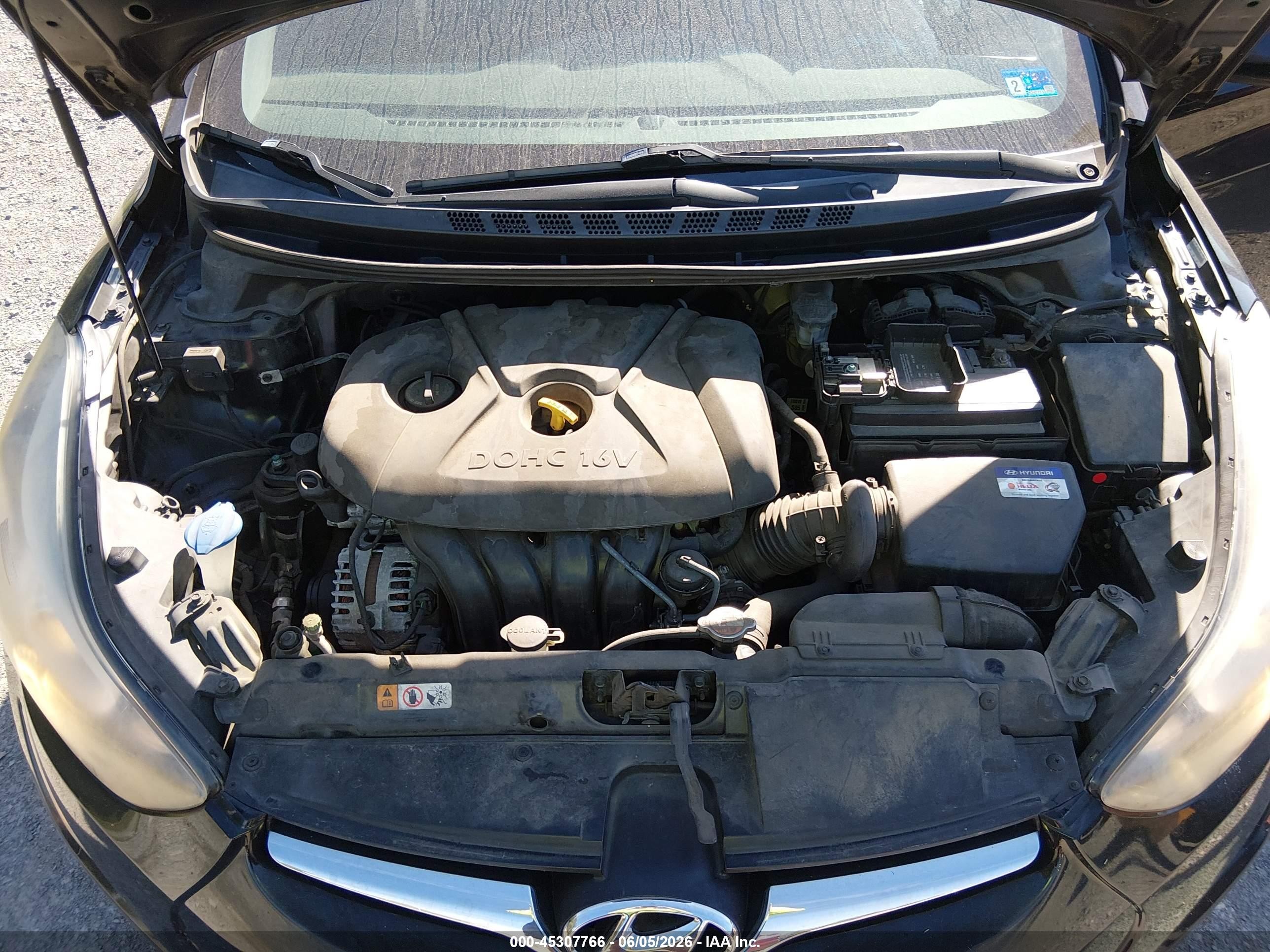 2015 Hyundai Elantra Se Черный vin: KMHDH4AE2FU227781