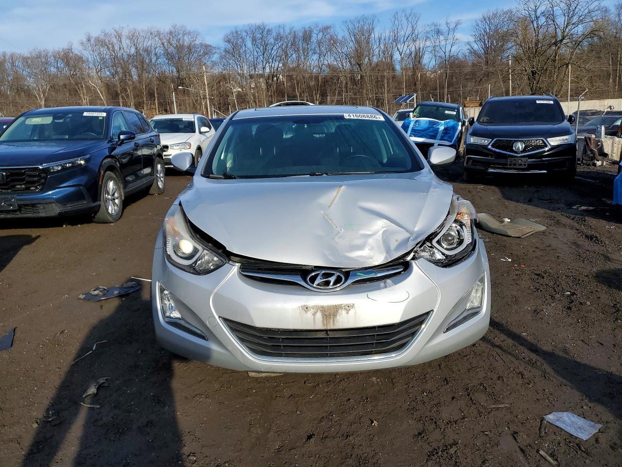 2015 Hyundai Elantra Se Silver vin: KMHDH4AE2FU227909