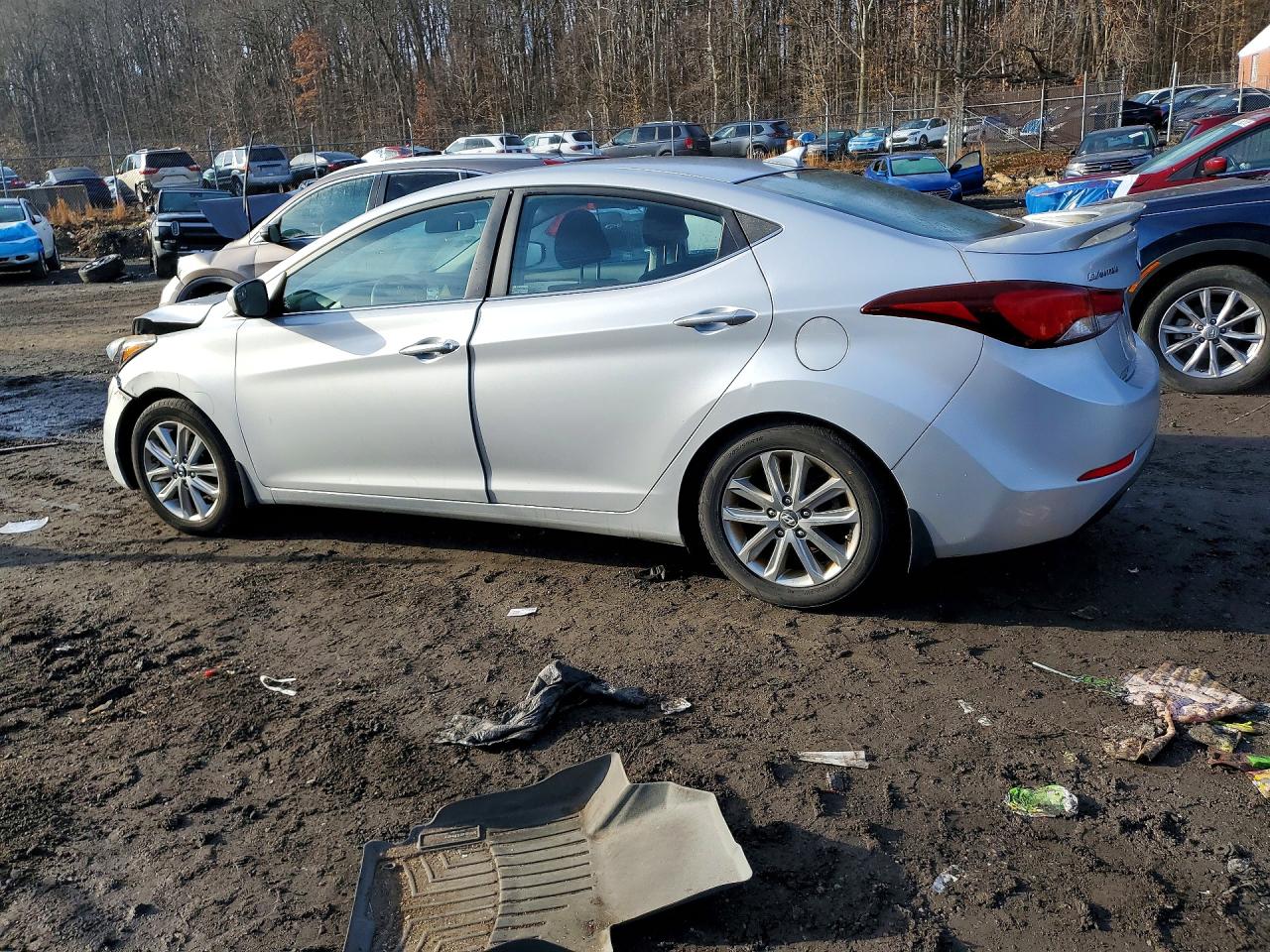 2015 Hyundai Elantra Se Silver vin: KMHDH4AE2FU227909