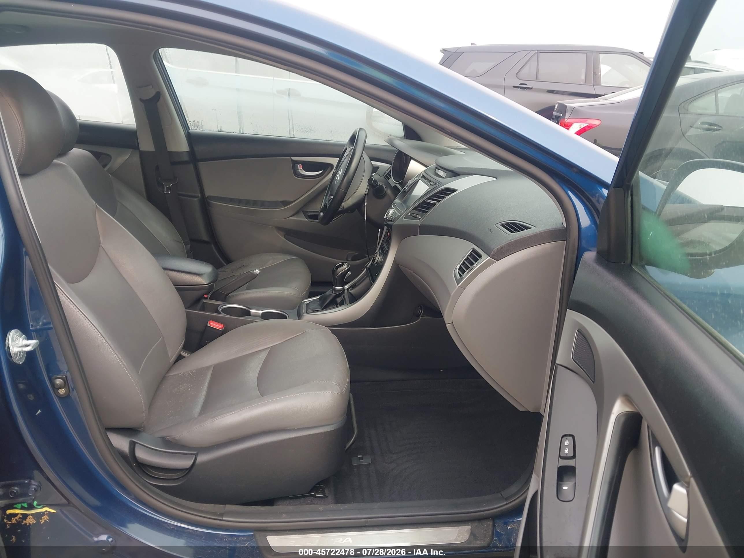 2015 Hyundai Elantra Limited Blue vin: KMHDH4AE2FU282974