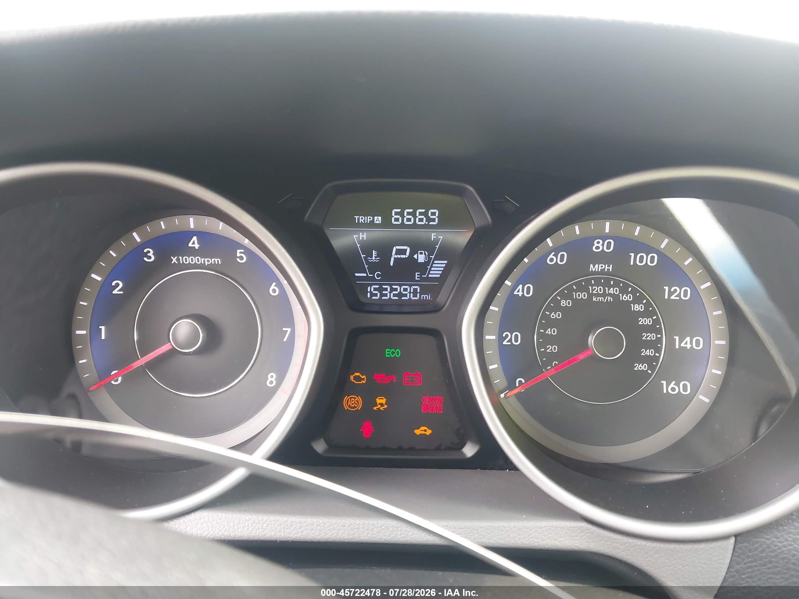 2015 Hyundai Elantra Limited Blue vin: KMHDH4AE2FU282974