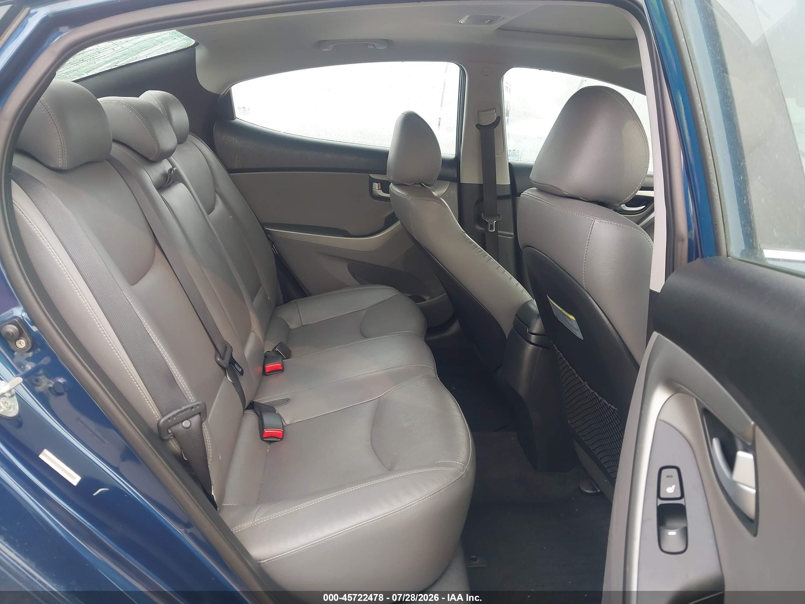 2015 Hyundai Elantra Limited Blue vin: KMHDH4AE2FU282974