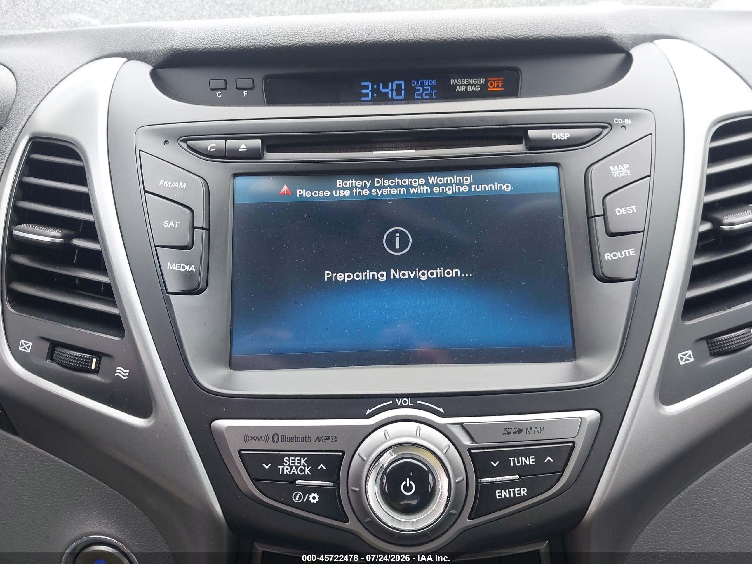 2015 Hyundai Elantra Limited Blue vin: KMHDH4AE2FU282974