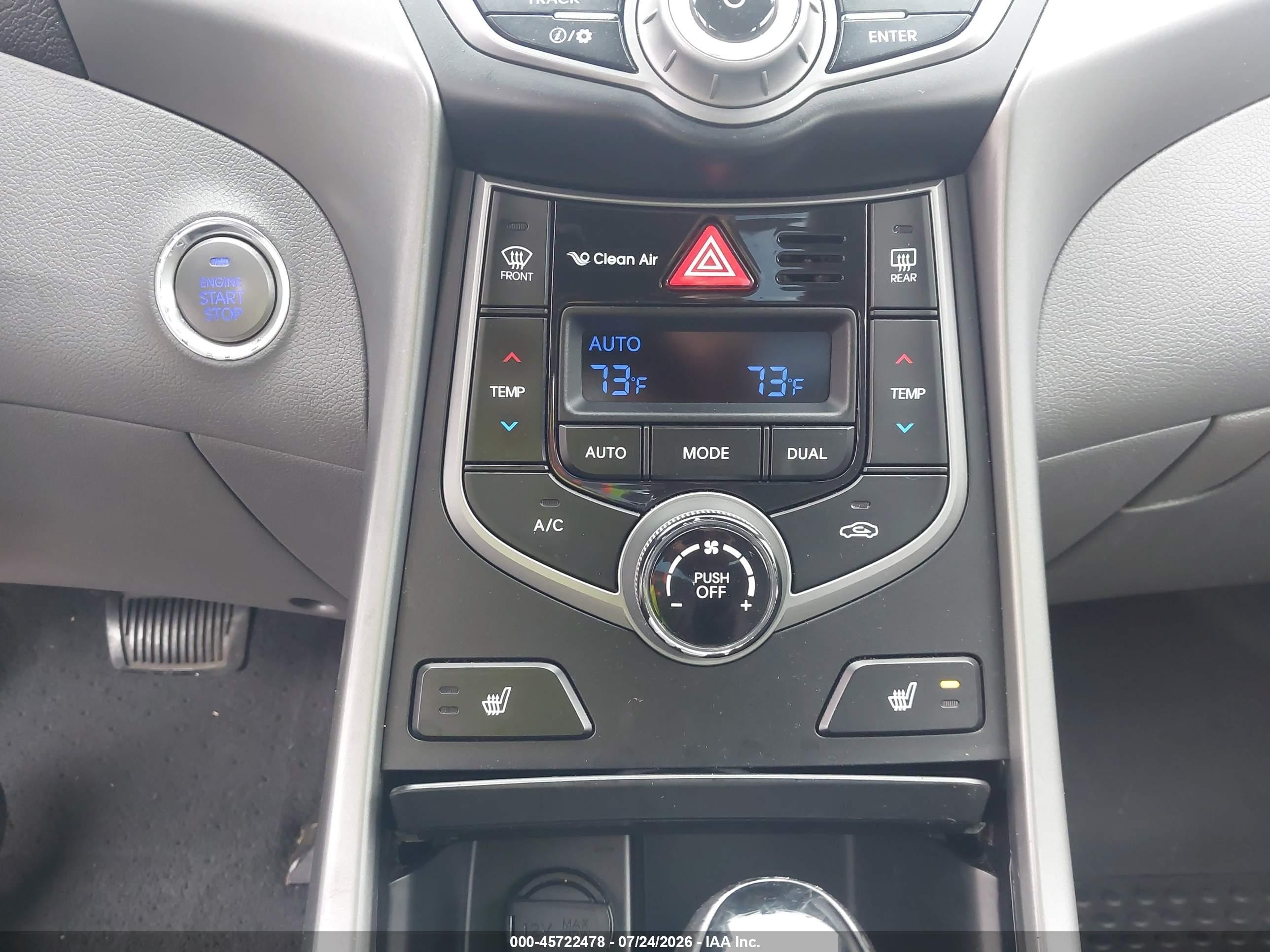2015 Hyundai Elantra Limited Blue vin: KMHDH4AE2FU282974