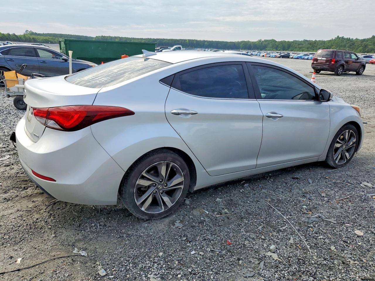 2015 Hyundai Elantra Limited Silver vin: KMHDH4AE2FU284949