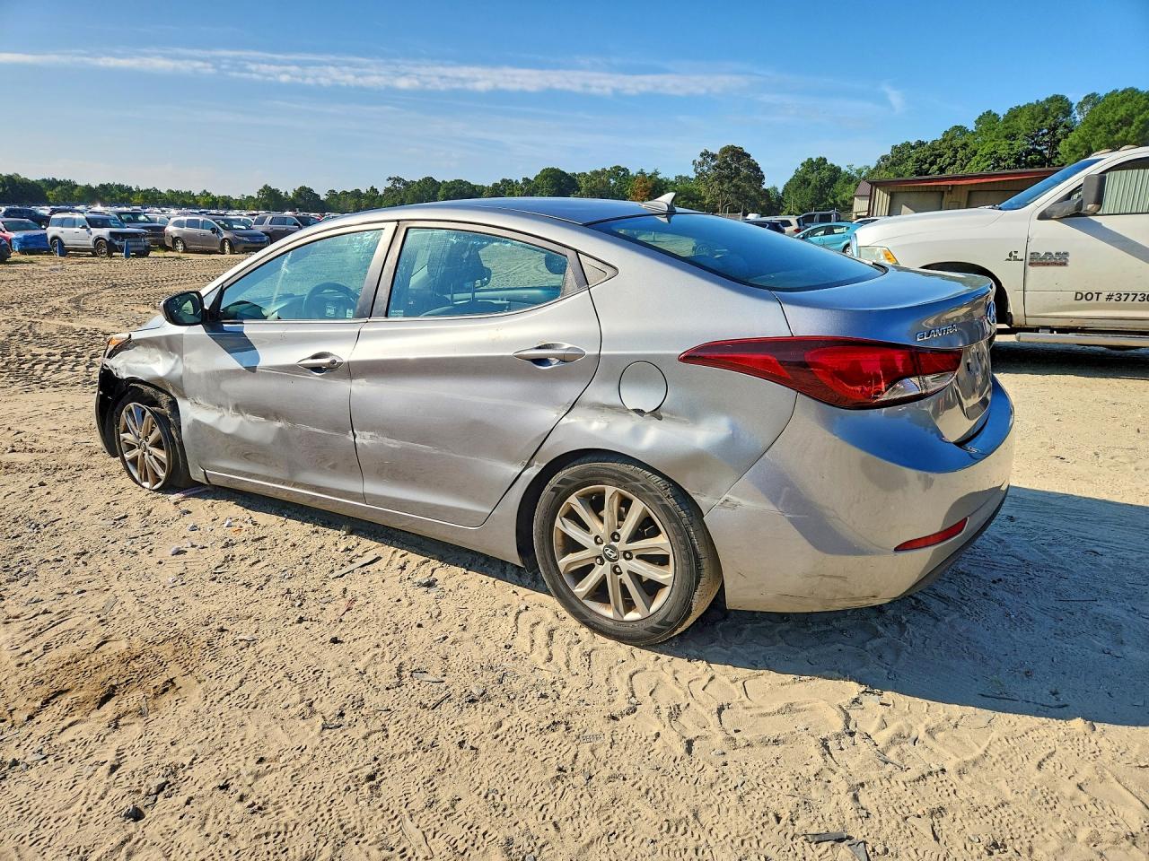 2015 Hyundai Elantra Se Gray vin: KMHDH4AE2FU298298