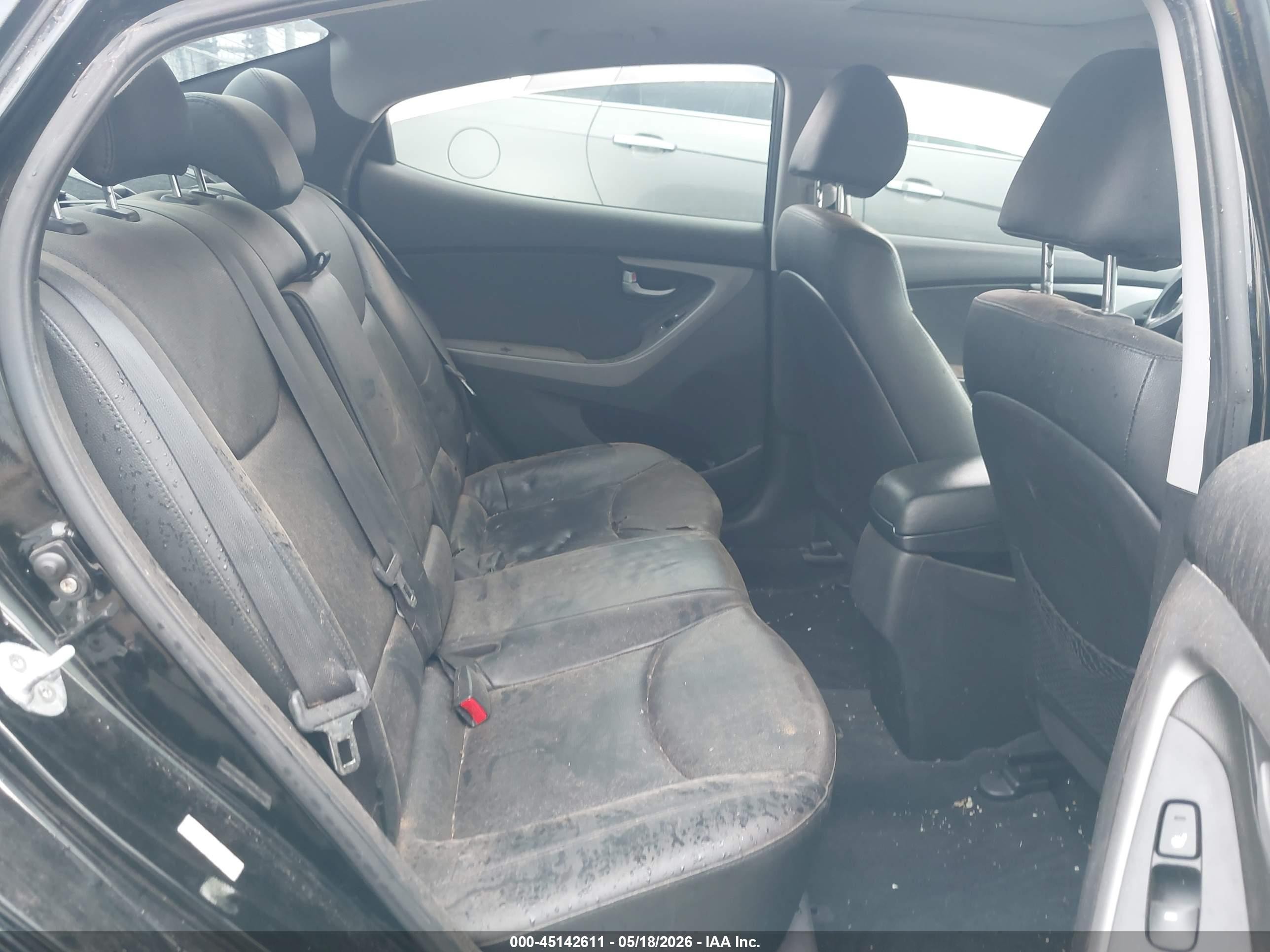 2015 Hyundai Elantra Limited Black vin: KMHDH4AE2FU300972