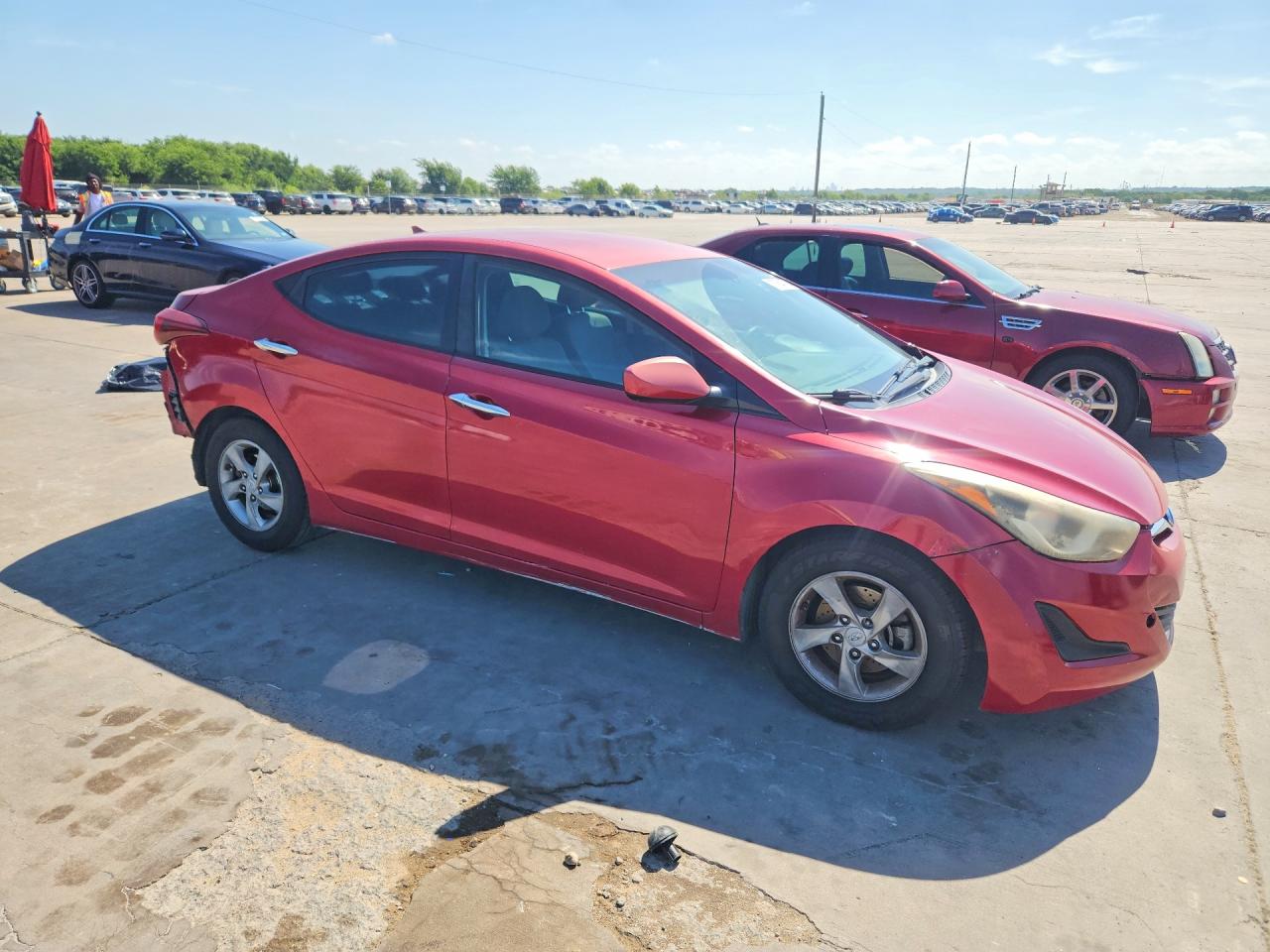 2015 Hyundai Elantra Se Red vin: KMHDH4AE2FU326424