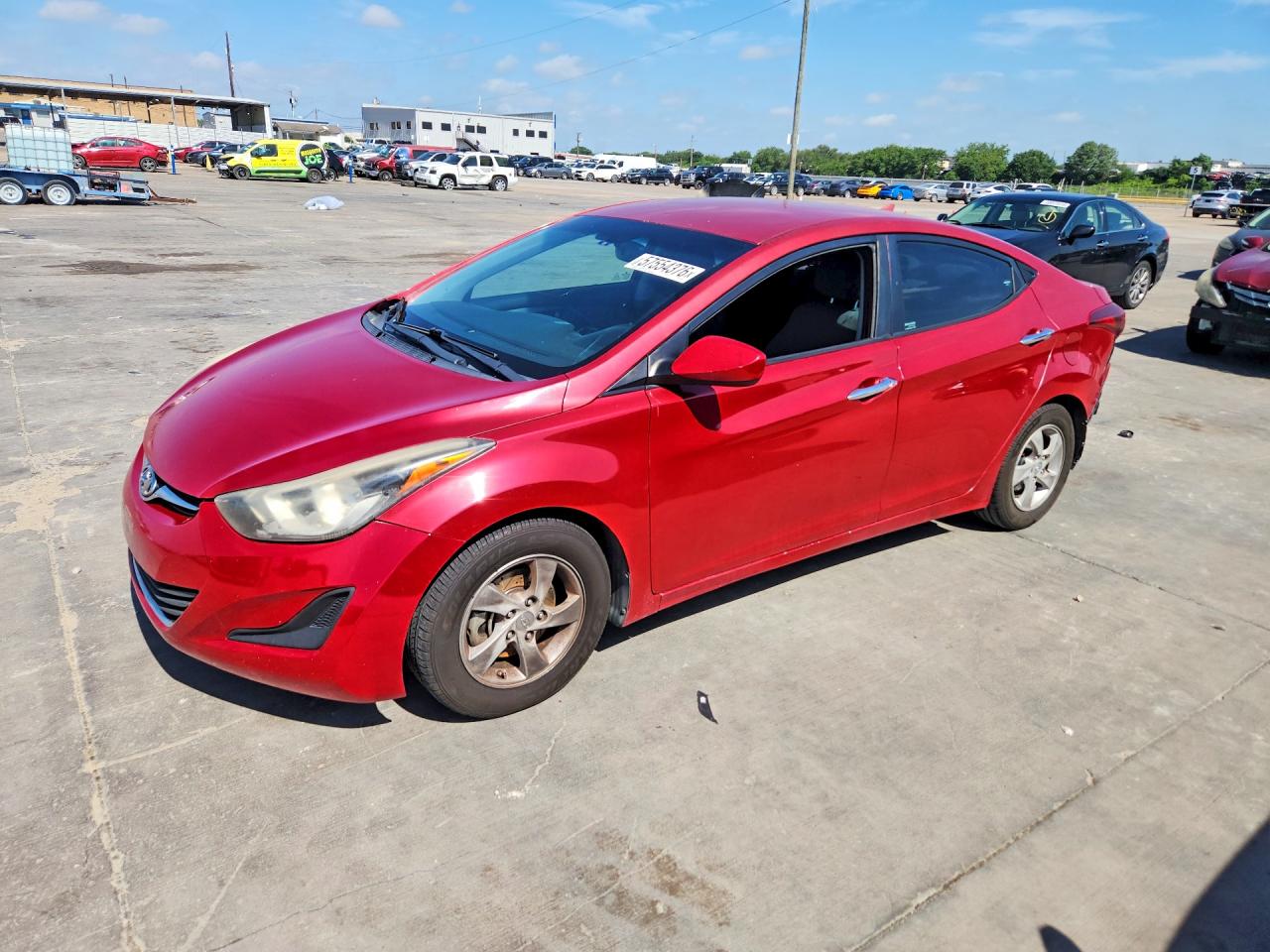 2015 Hyundai Elantra Se Red vin: KMHDH4AE2FU326424