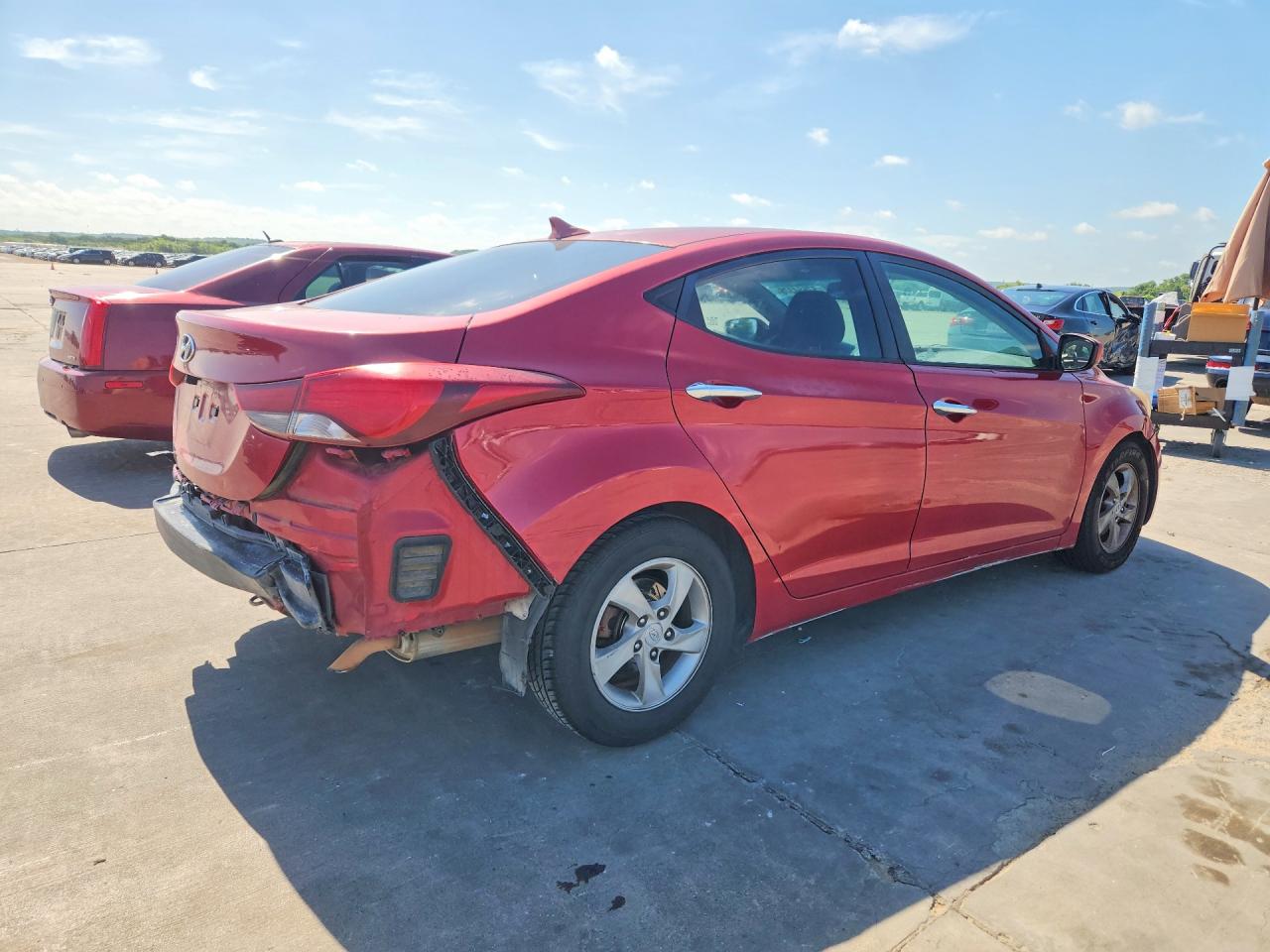 2015 Hyundai Elantra Se Red vin: KMHDH4AE2FU326424