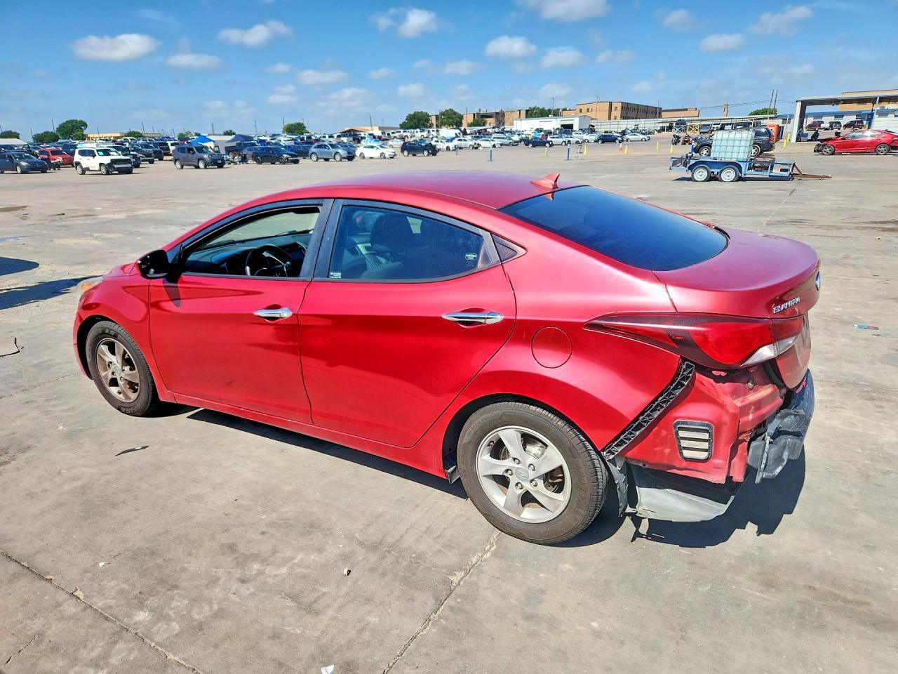 2015 Hyundai Elantra Se Red vin: KMHDH4AE2FU326424