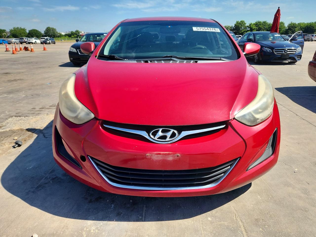 2015 Hyundai Elantra Se Red vin: KMHDH4AE2FU326424