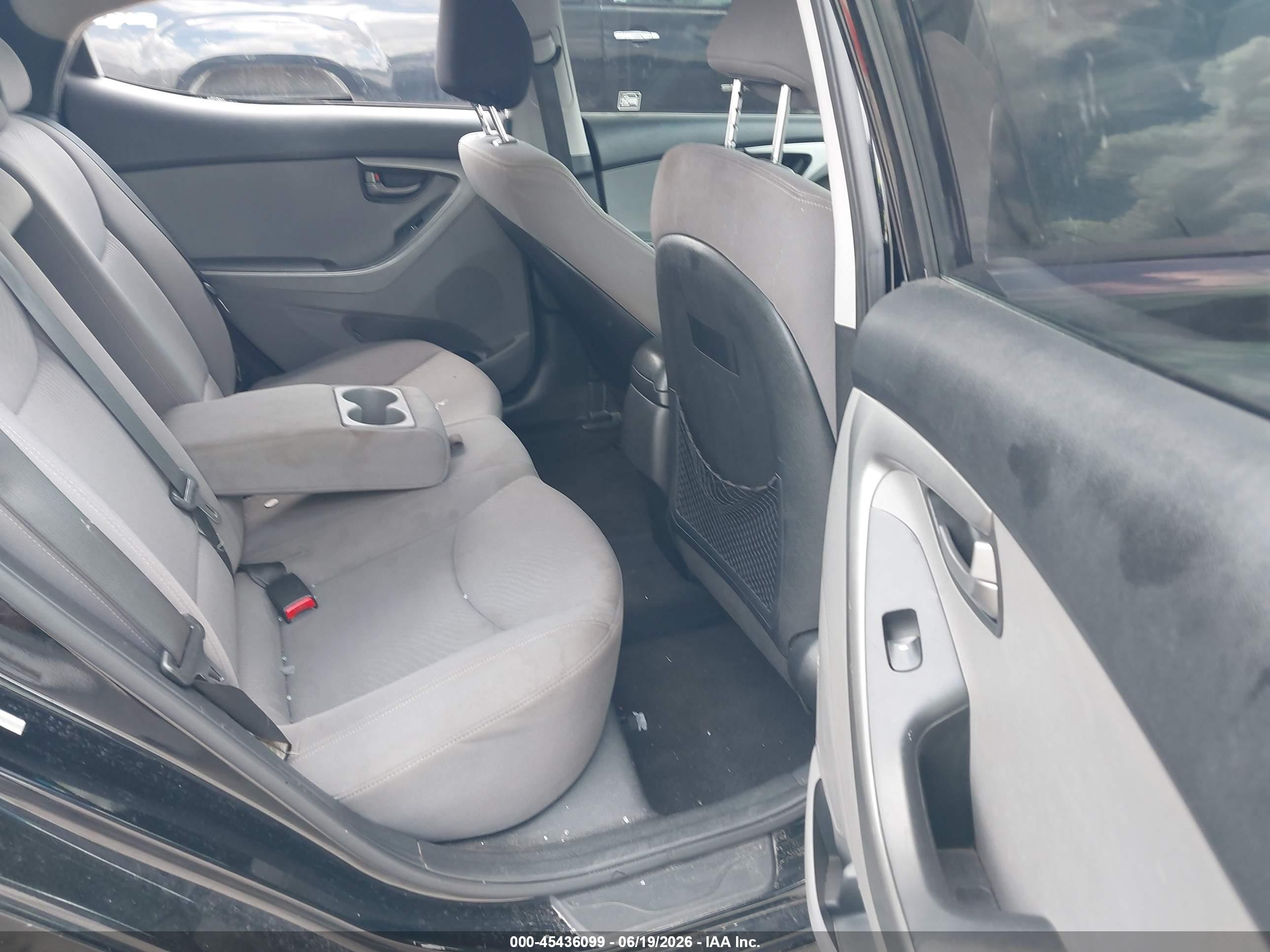 2015 Hyundai Elantra Se Black vin: KMHDH4AE2FU354577