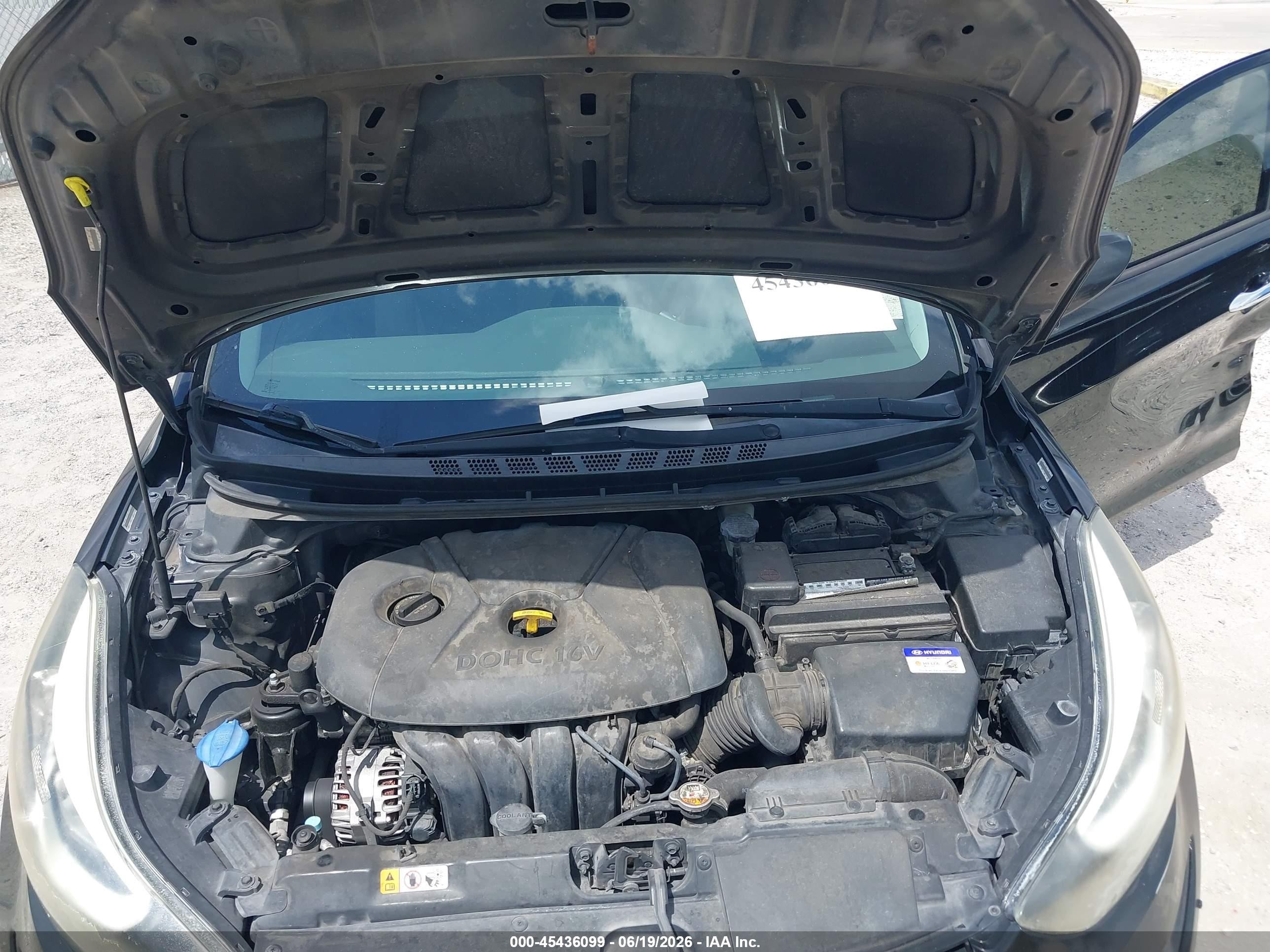 2015 Hyundai Elantra Se Black vin: KMHDH4AE2FU354577