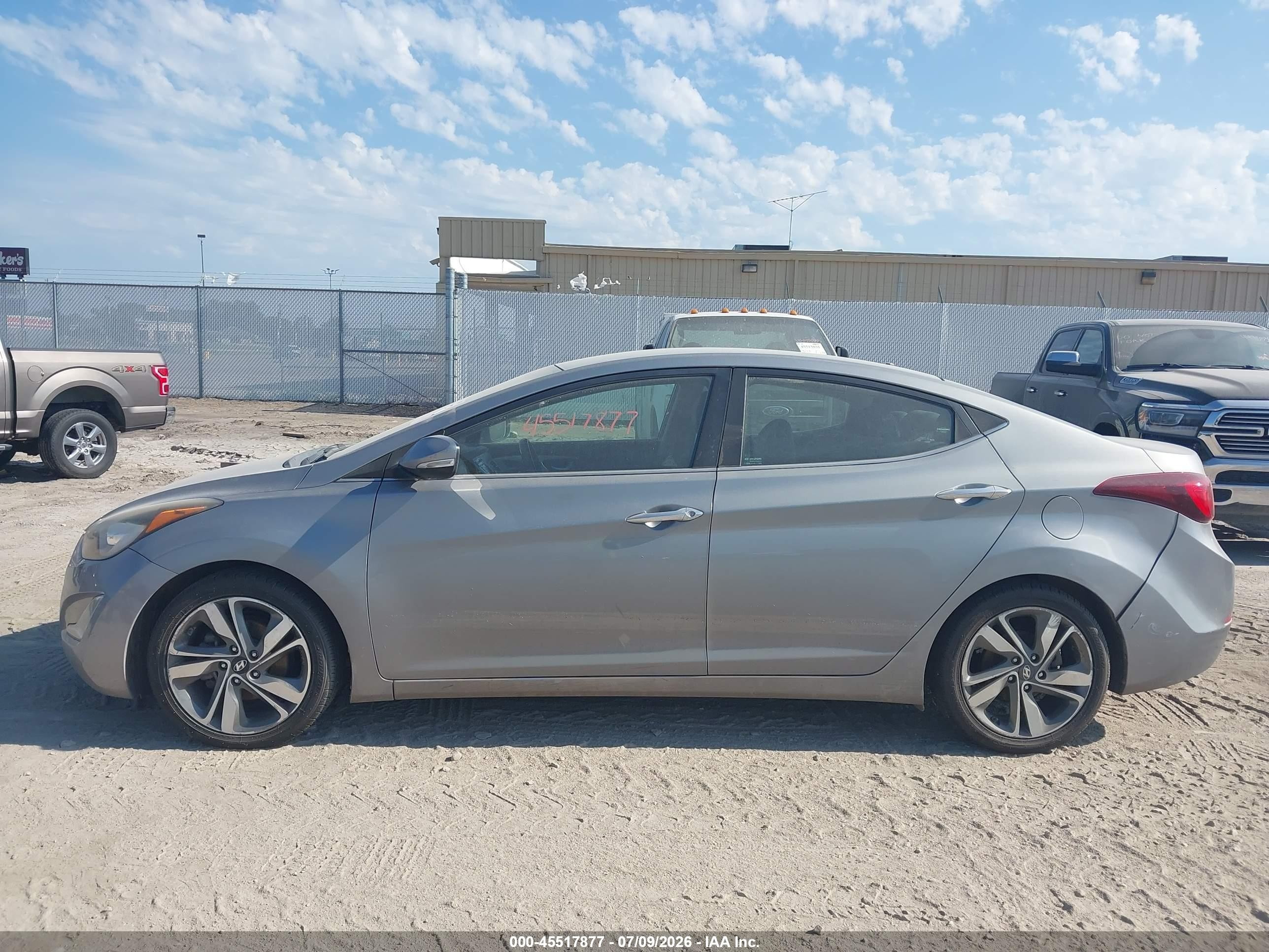 2015 Hyundai Elantra Limited Silver vin: KMHDH4AE2FU364879