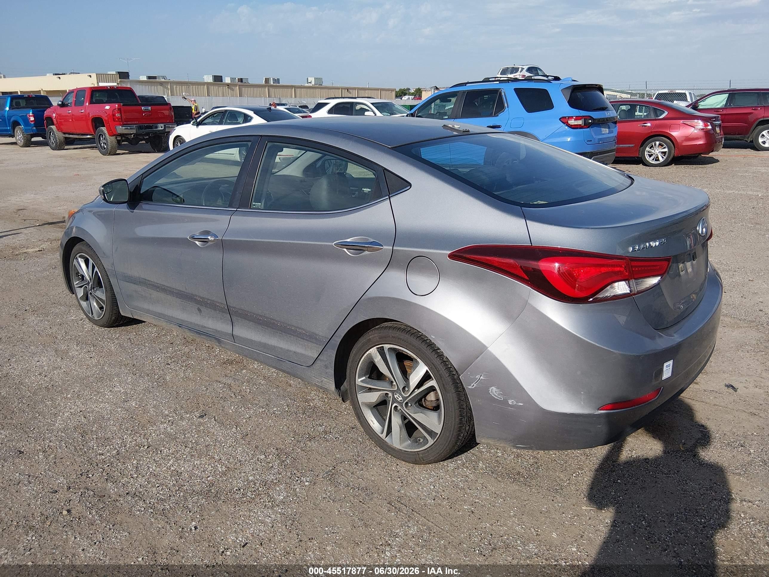 2015 Hyundai Elantra Limited Silver vin: KMHDH4AE2FU364879