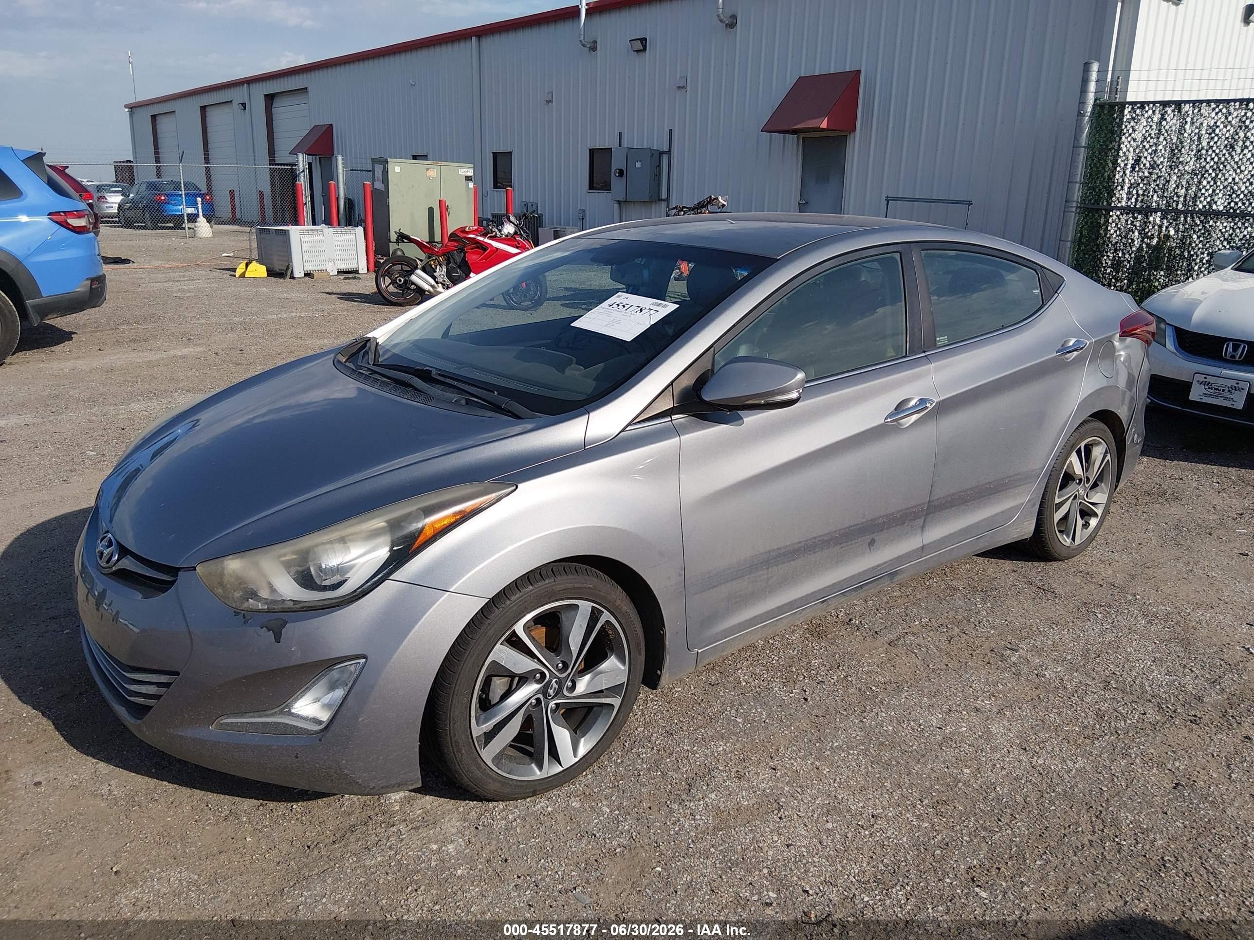 2015 Hyundai Elantra Limited Silver vin: KMHDH4AE2FU364879