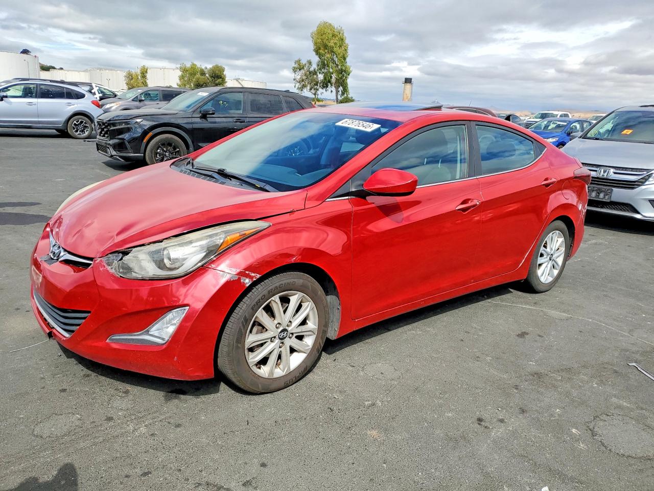 2015 Hyundai Elantra Se Red vin: KMHDH4AE2FU369399