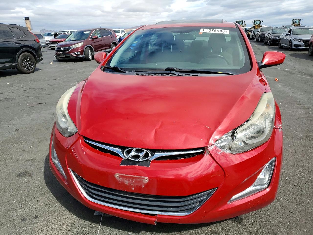 2015 Hyundai Elantra Se Red vin: KMHDH4AE2FU369399