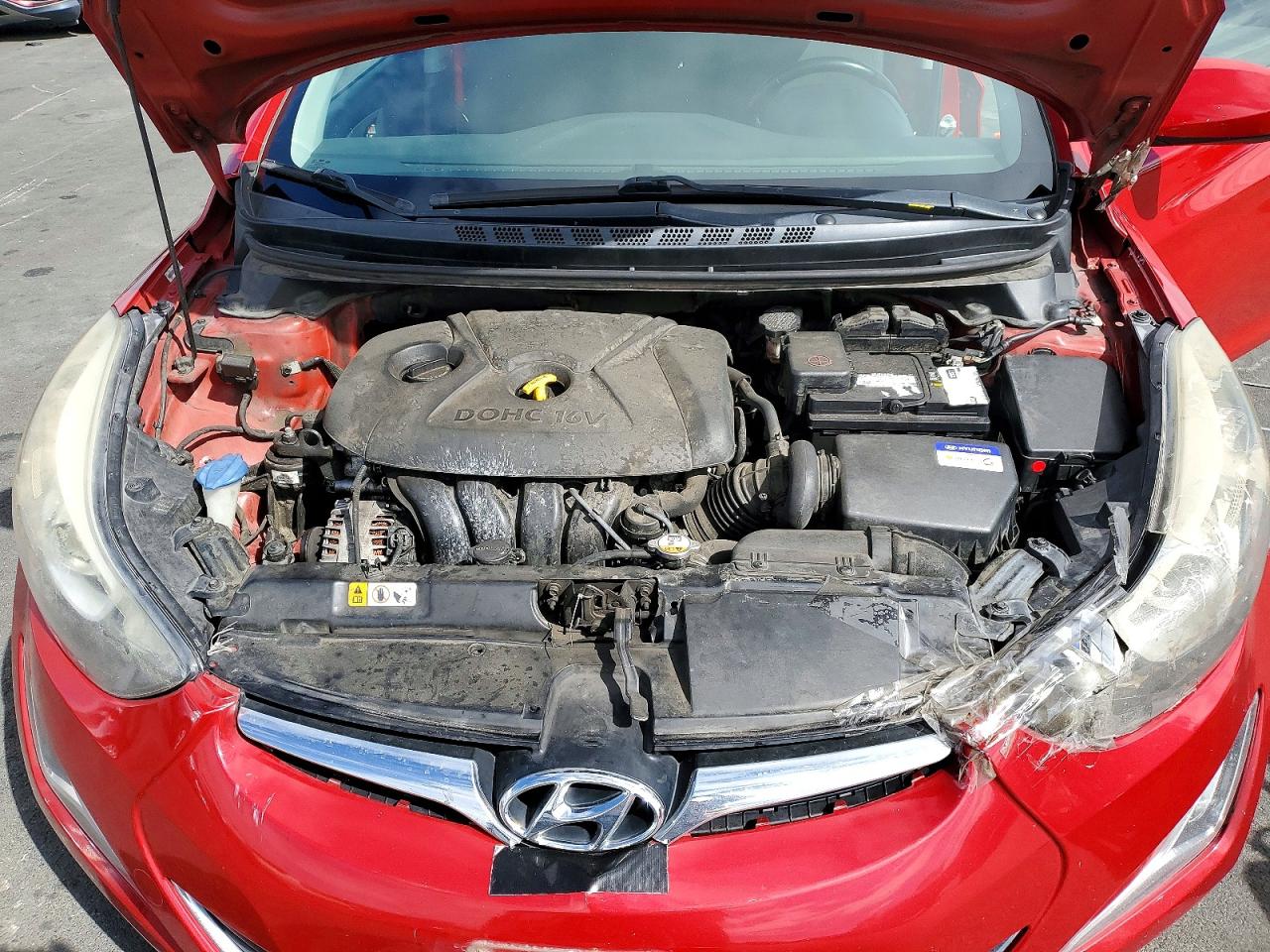 2015 Hyundai Elantra Se Red vin: KMHDH4AE2FU369399