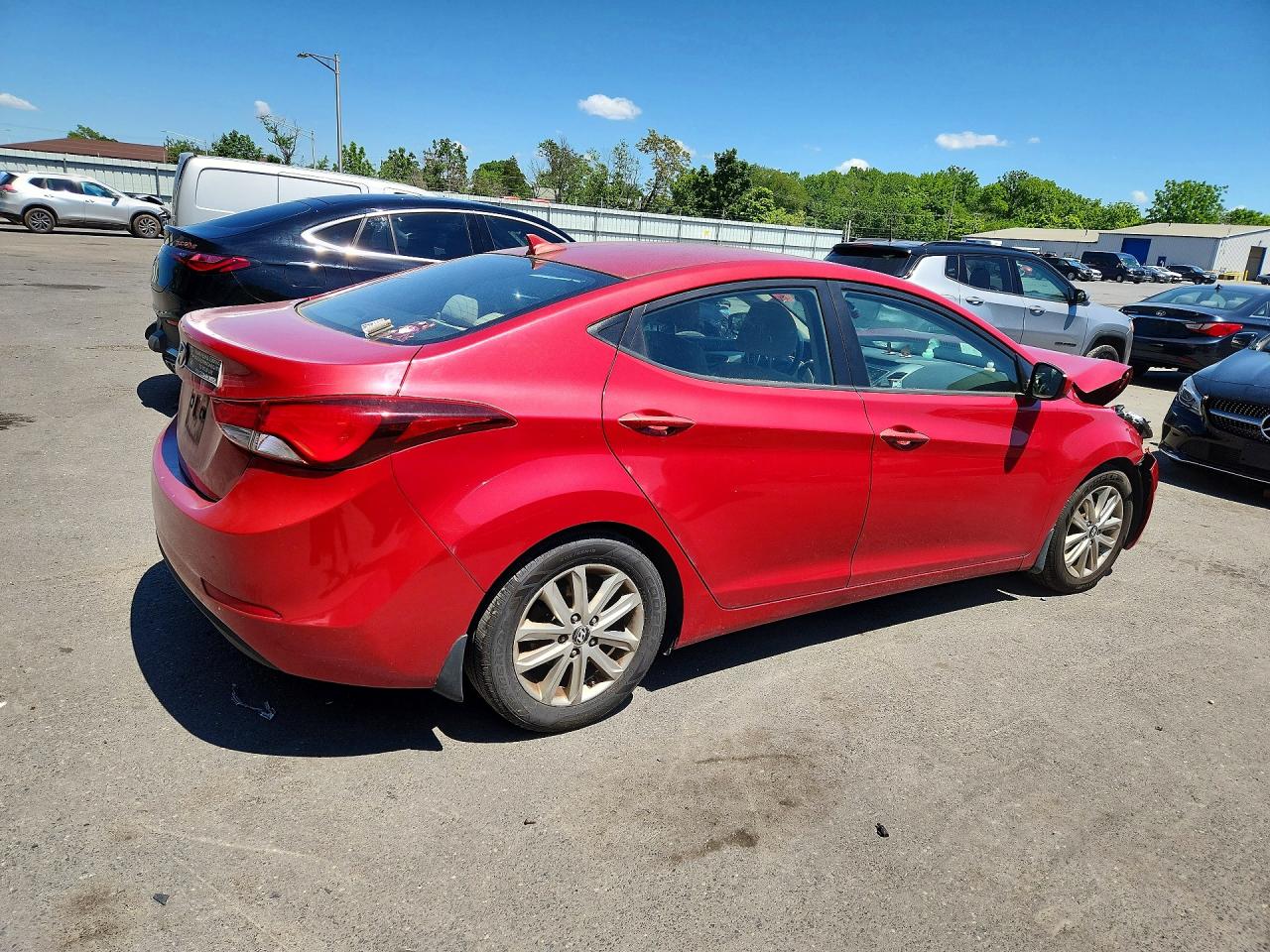 2015 Hyundai Elantra Se Red vin: KMHDH4AE2FU387482