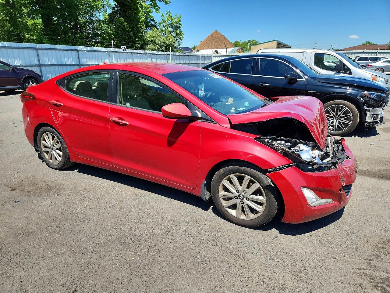 2015 Hyundai Elantra Se Red vin: KMHDH4AE2FU387482
