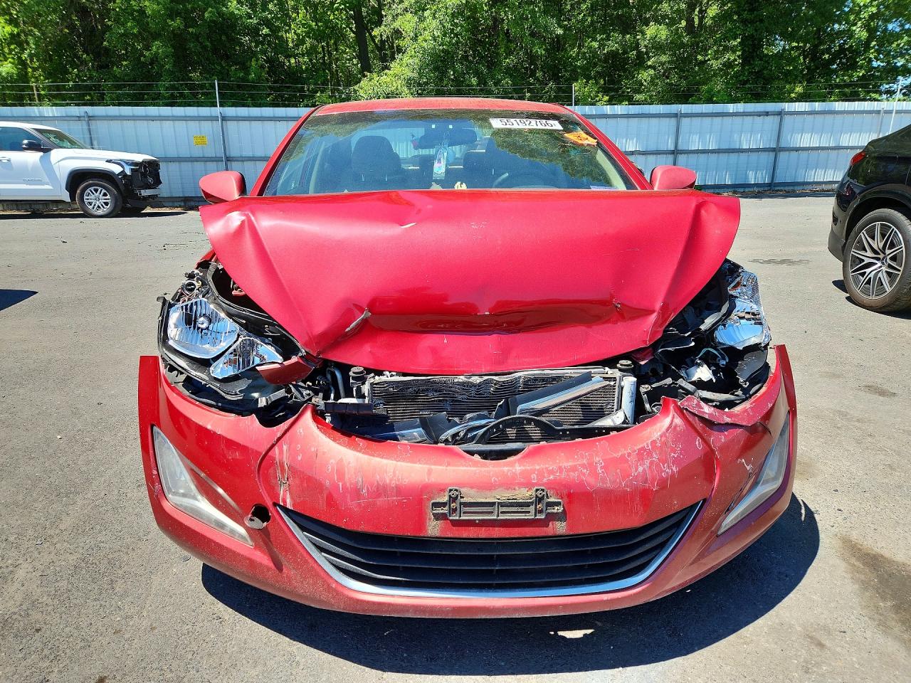 2015 Hyundai Elantra Se Red vin: KMHDH4AE2FU387482