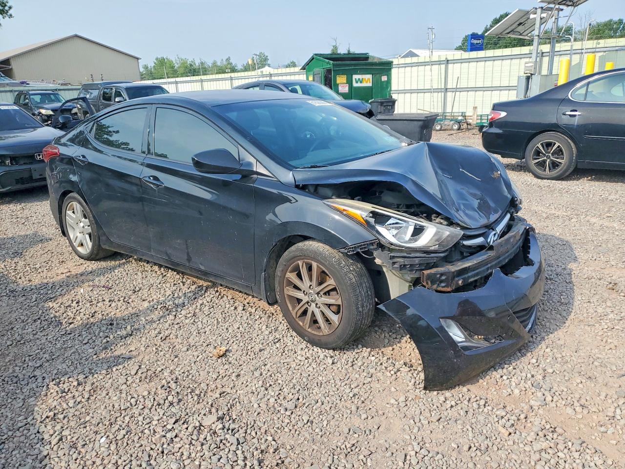 2015 Hyundai Elantra Se Black vin: KMHDH4AE2FU437796