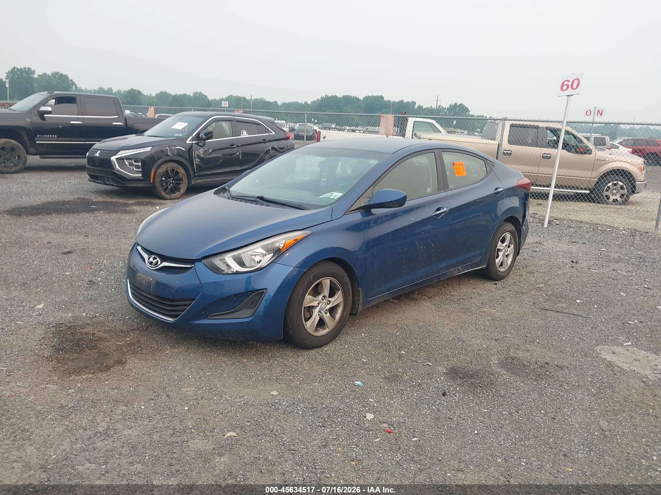 2015 Hyundai Elantra Se Blue vin: KMHDH4AE2FU443775