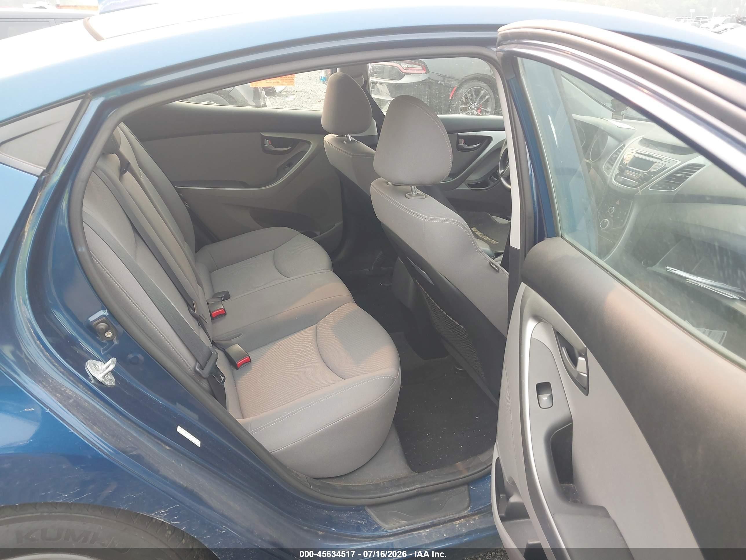 2015 Hyundai Elantra Se Blue vin: KMHDH4AE2FU443775
