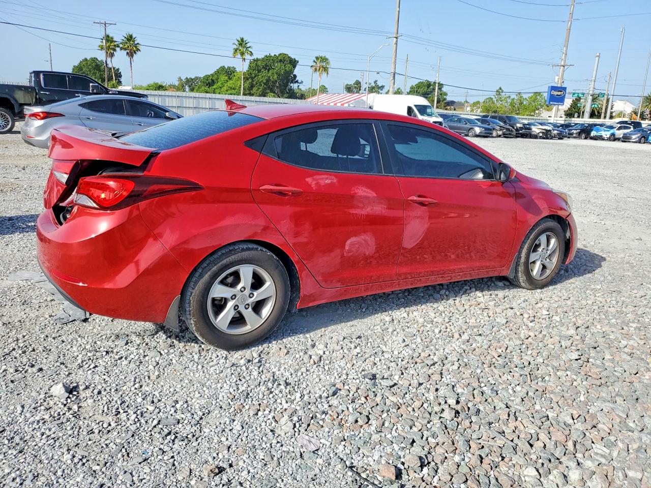 2015 Hyundai Elantra Se Red vin: KMHDH4AE2FU454002