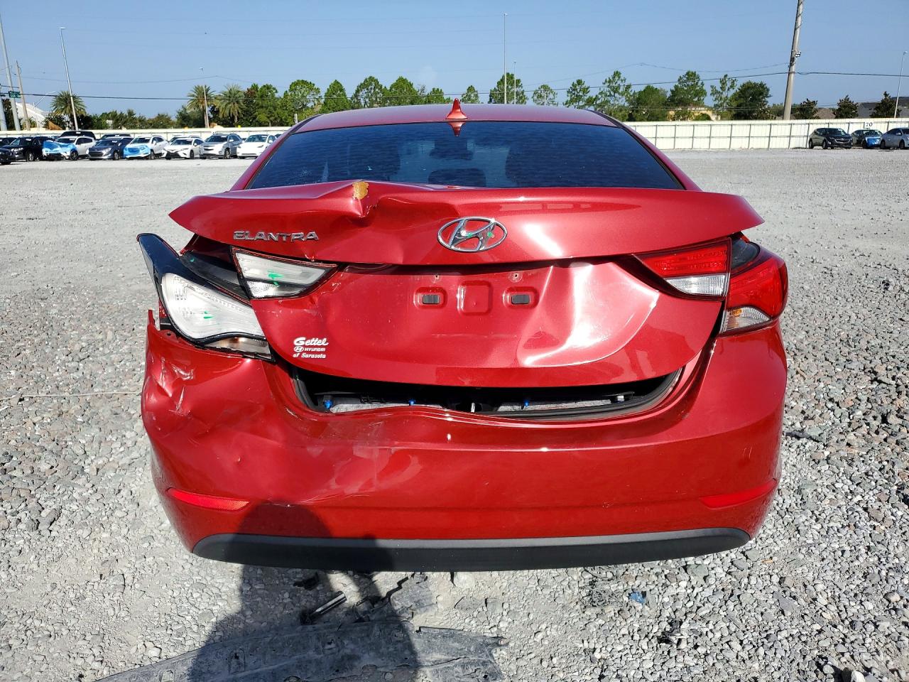 2015 Hyundai Elantra Se Red vin: KMHDH4AE2FU454002