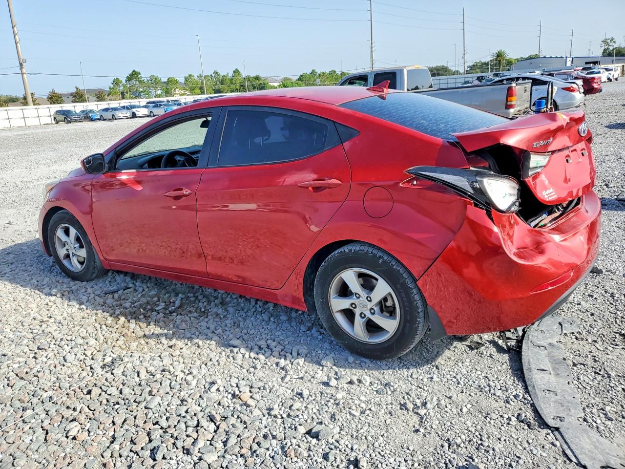 2015 Hyundai Elantra Se Red vin: KMHDH4AE2FU454002