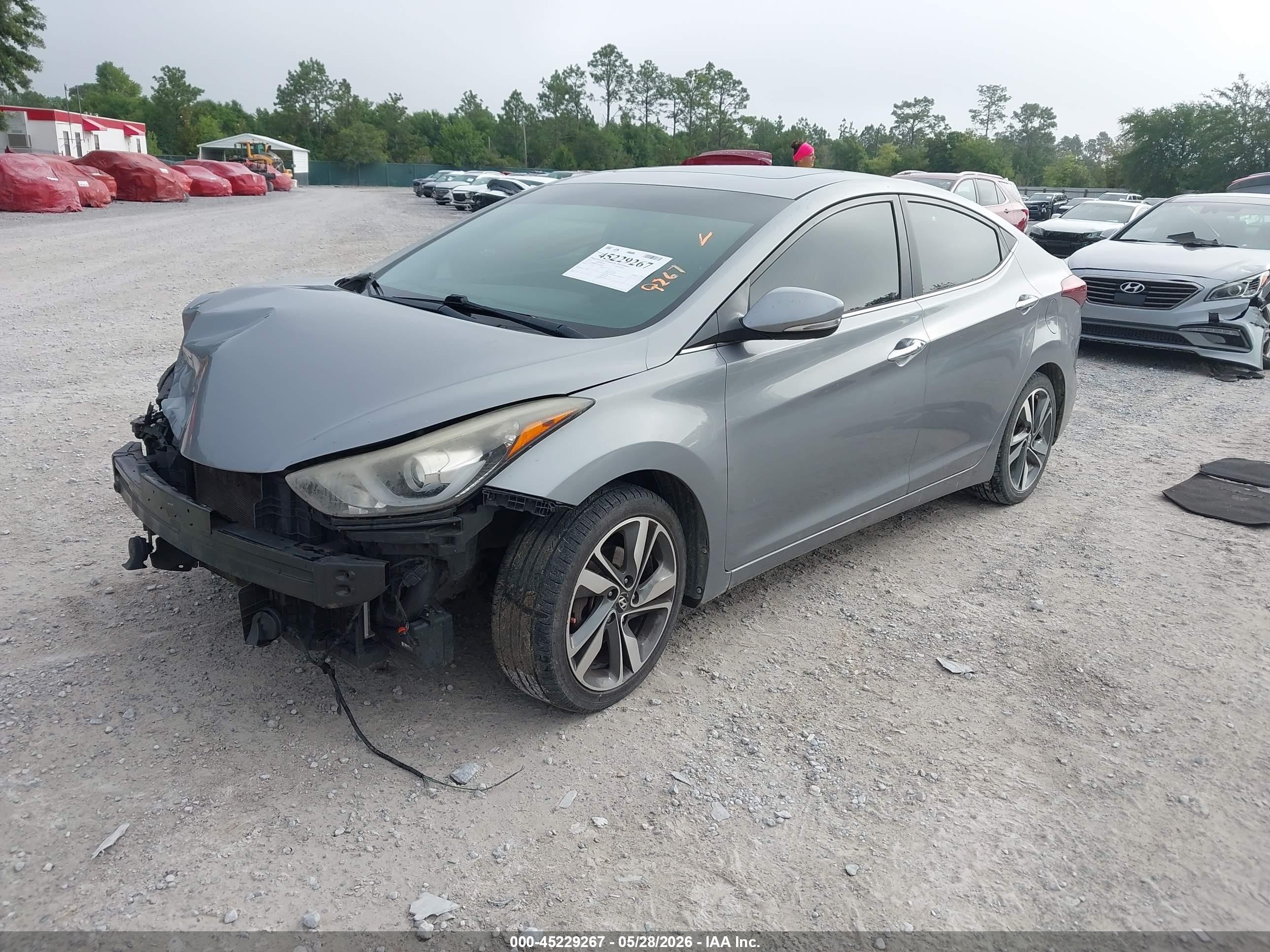 2015 Hyundai Elantra Limited Silver vin: KMHDH4AE2FU456087