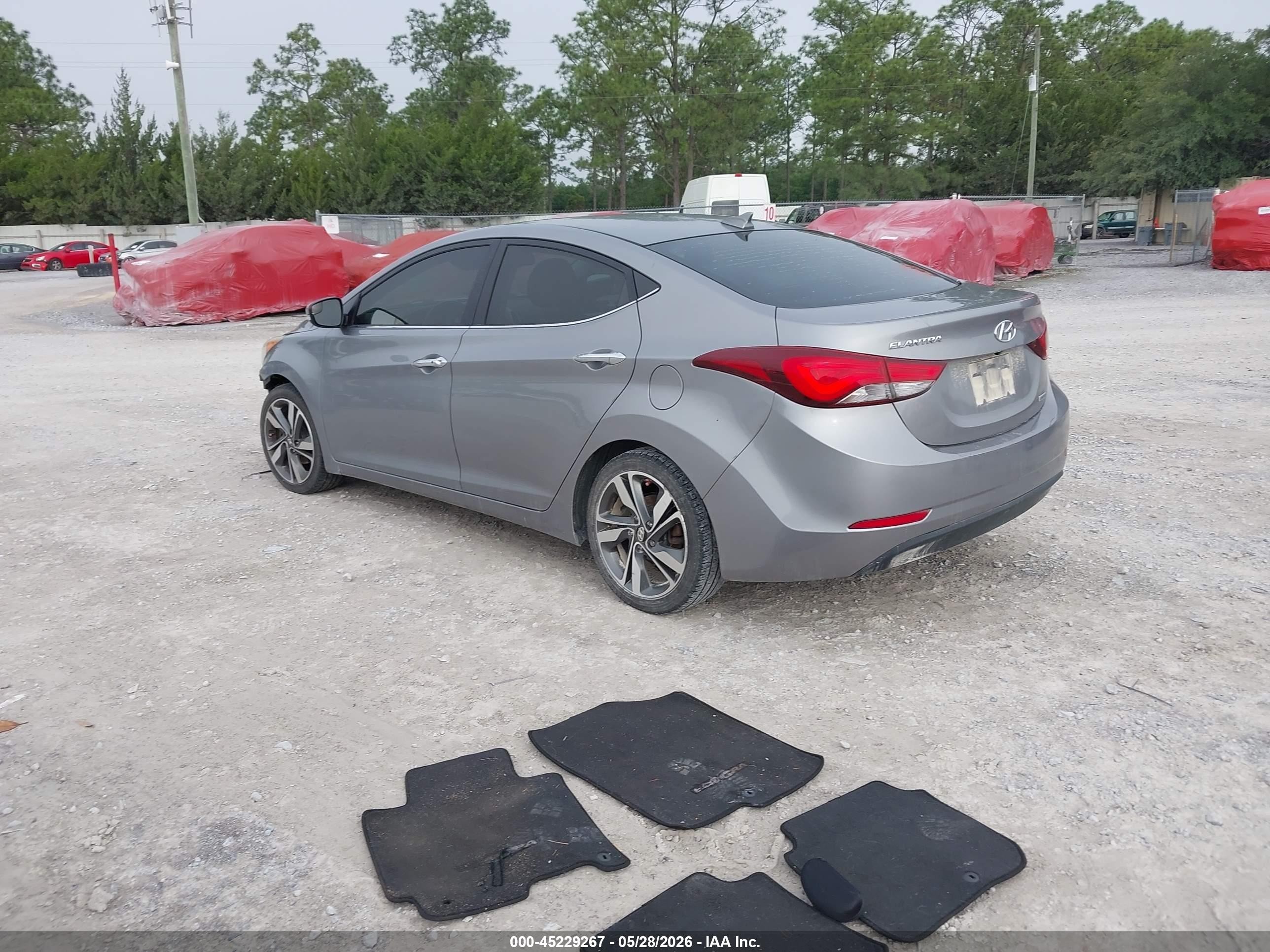 2015 Hyundai Elantra Limited Silver vin: KMHDH4AE2FU456087