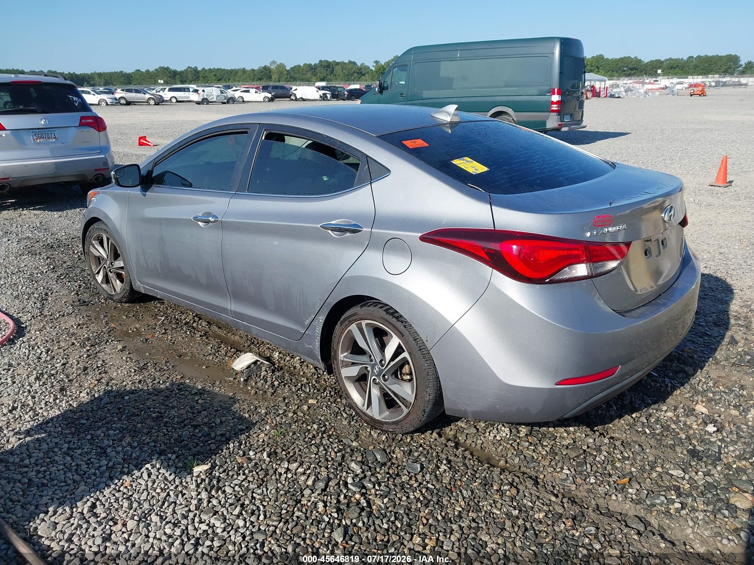 2015 Hyundai Elantra Limited Silver vin: KMHDH4AE2FU457238