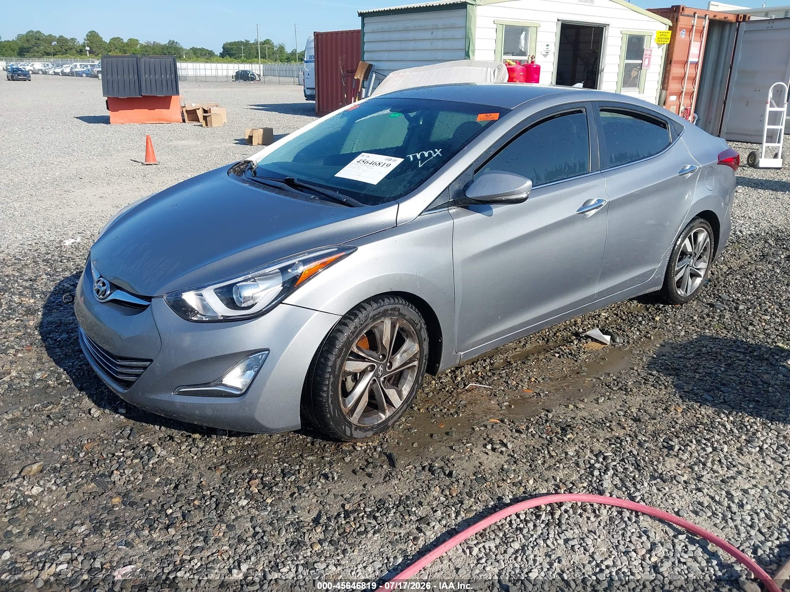 2015 Hyundai Elantra Limited Silver vin: KMHDH4AE2FU457238