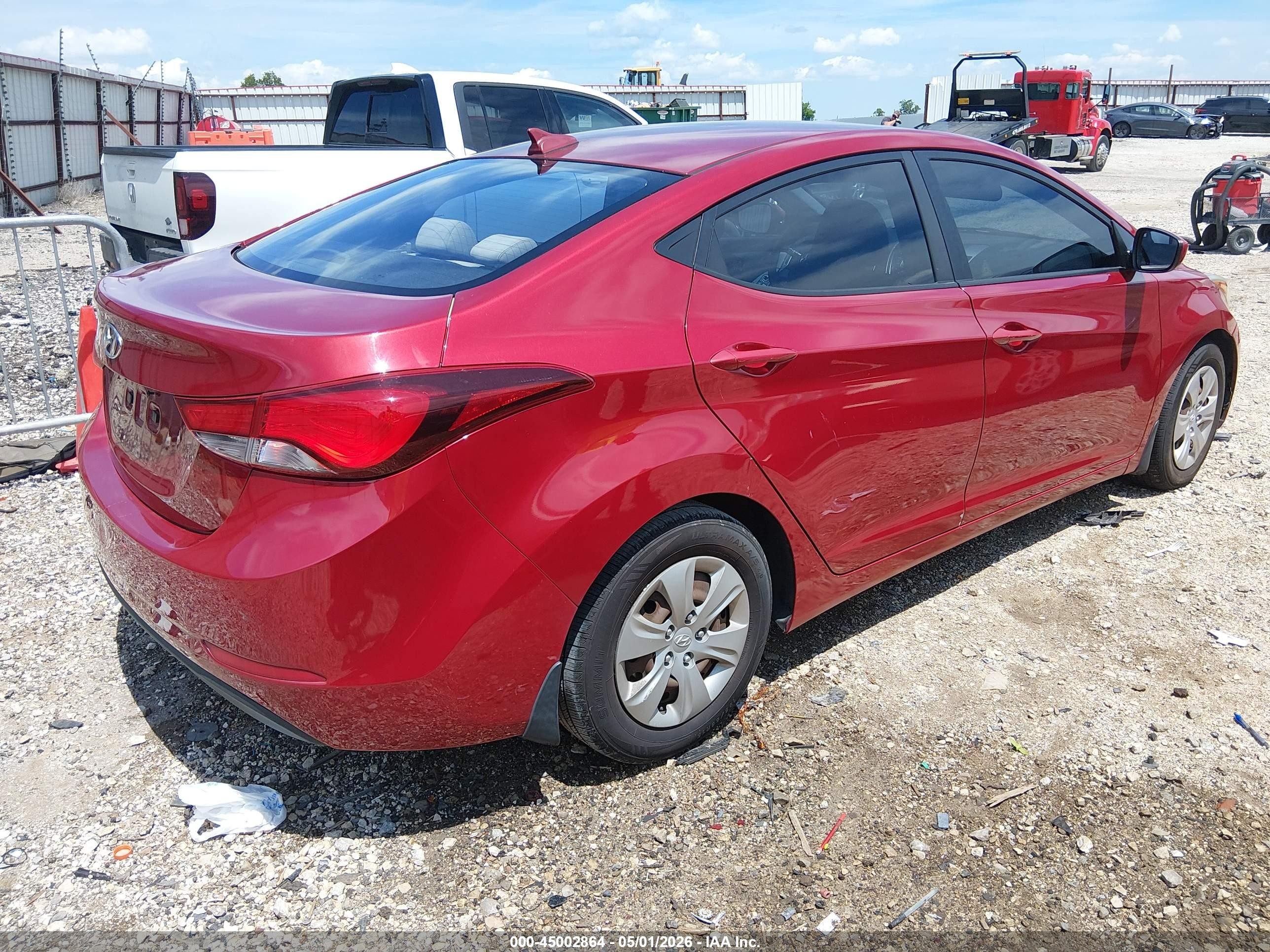 2016 Hyundai Elantra Se Красный vin: KMHDH4AE2GU643704