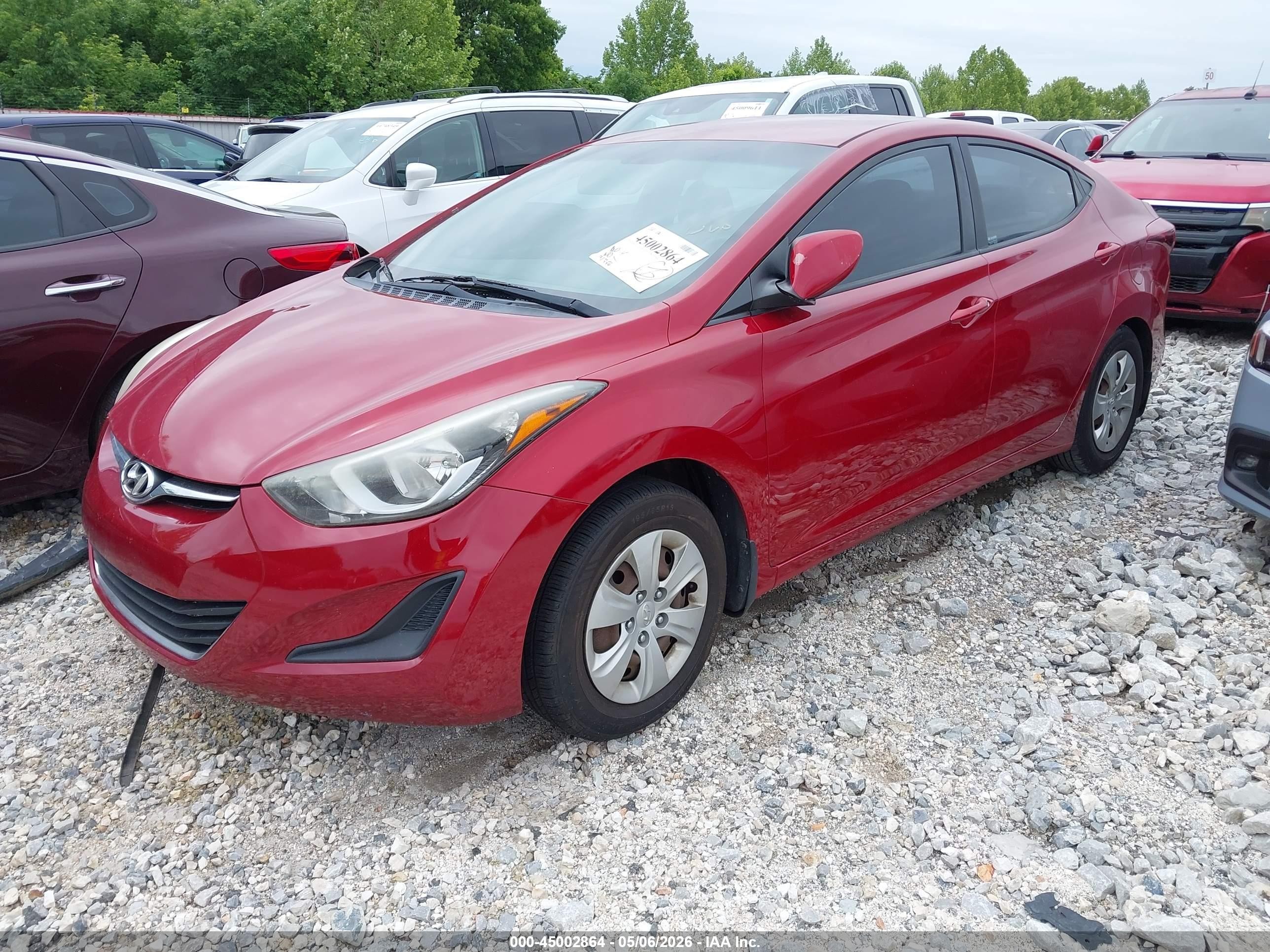 2016 Hyundai Elantra Se Красный vin: KMHDH4AE2GU643704