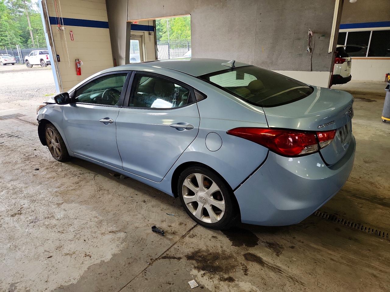 2011 Hyundai Elantra Limited Blue vin: KMHDH4AE3BU092451