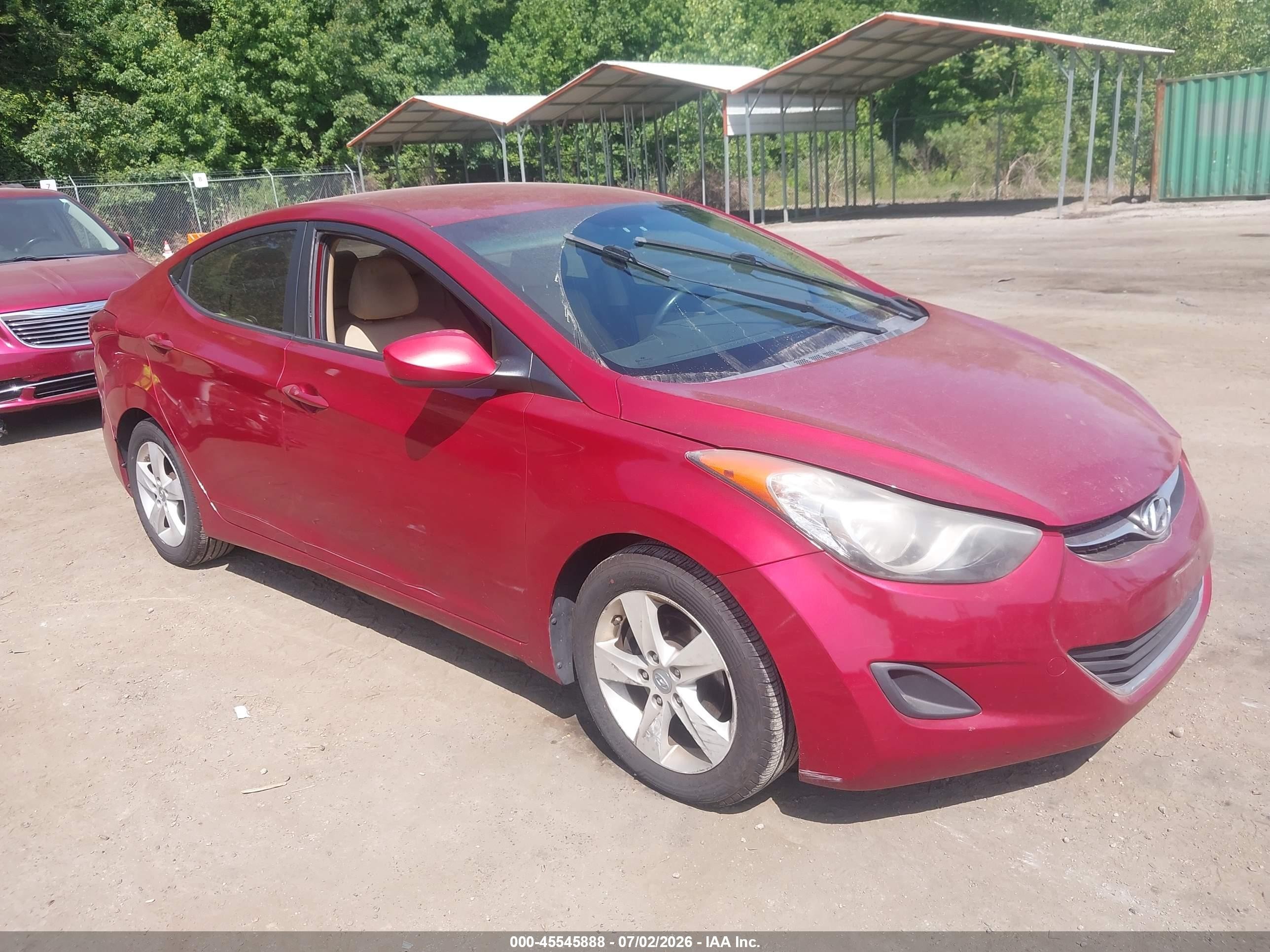 2011 Hyundai Elantra Gls (ulsan Plant) Burgundy vin: KMHDH4AE3BU093289
