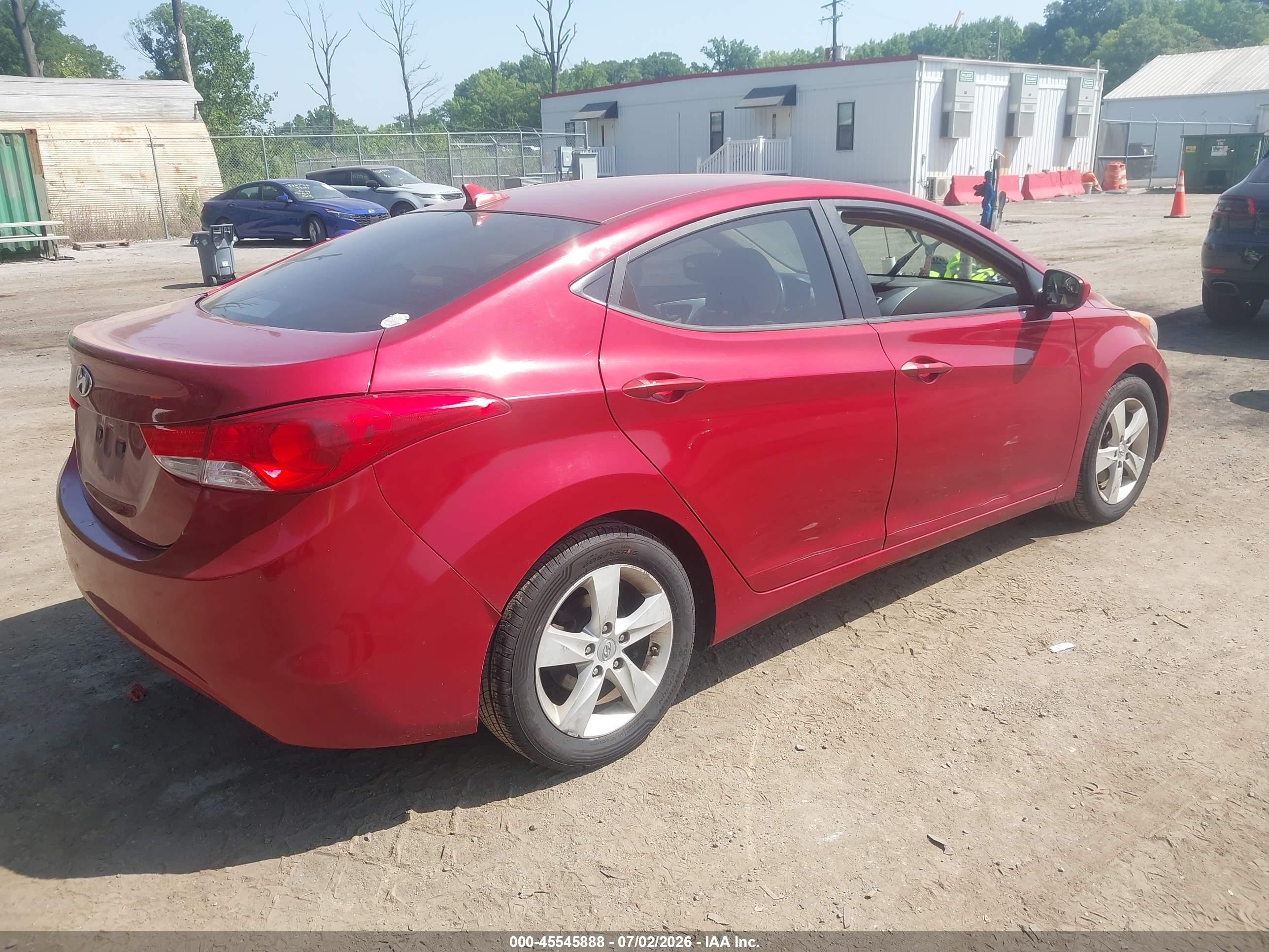 2011 Hyundai Elantra Gls (ulsan Plant) Burgundy vin: KMHDH4AE3BU093289