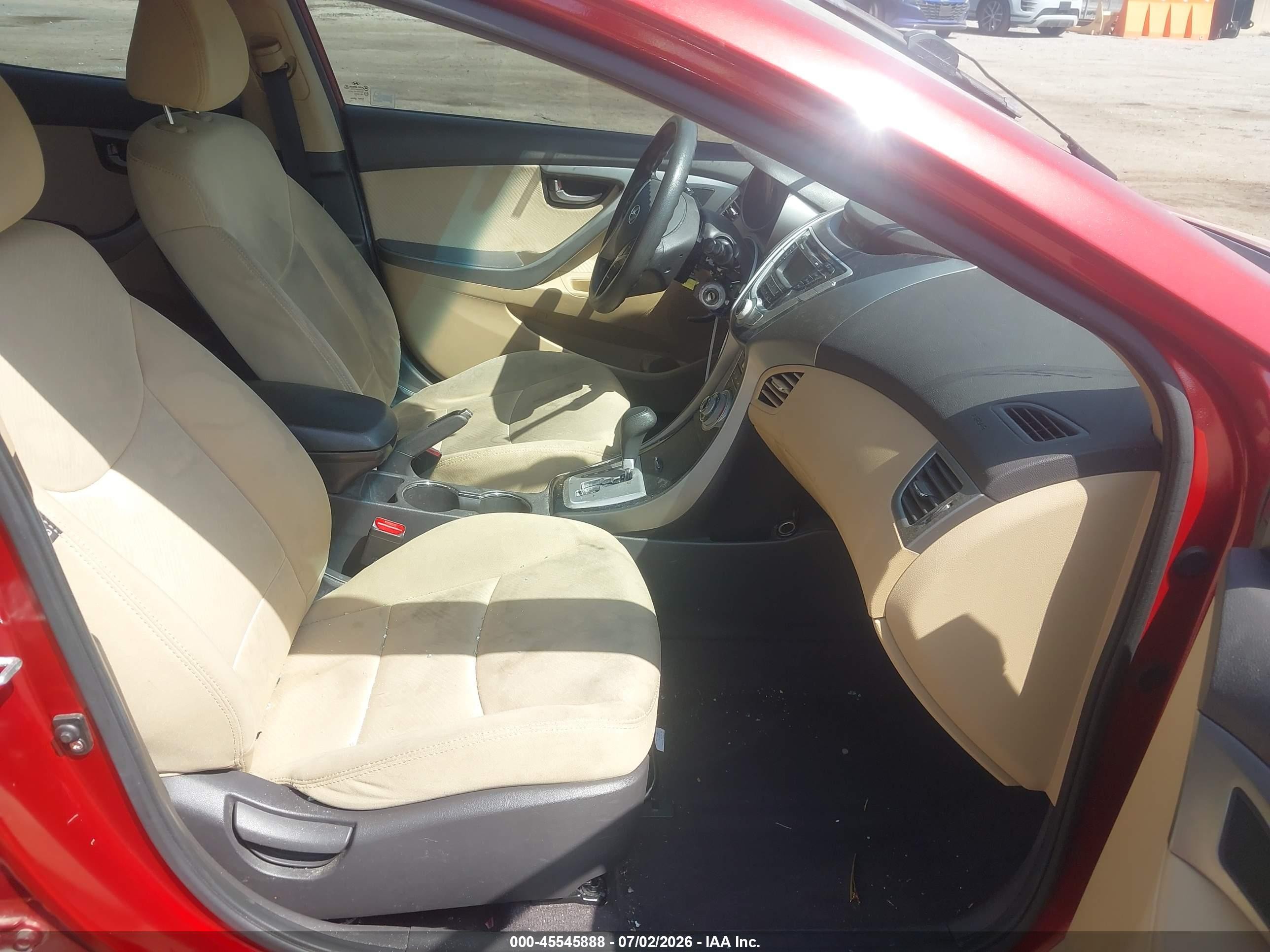 2011 Hyundai Elantra Gls (ulsan Plant) Burgundy vin: KMHDH4AE3BU093289