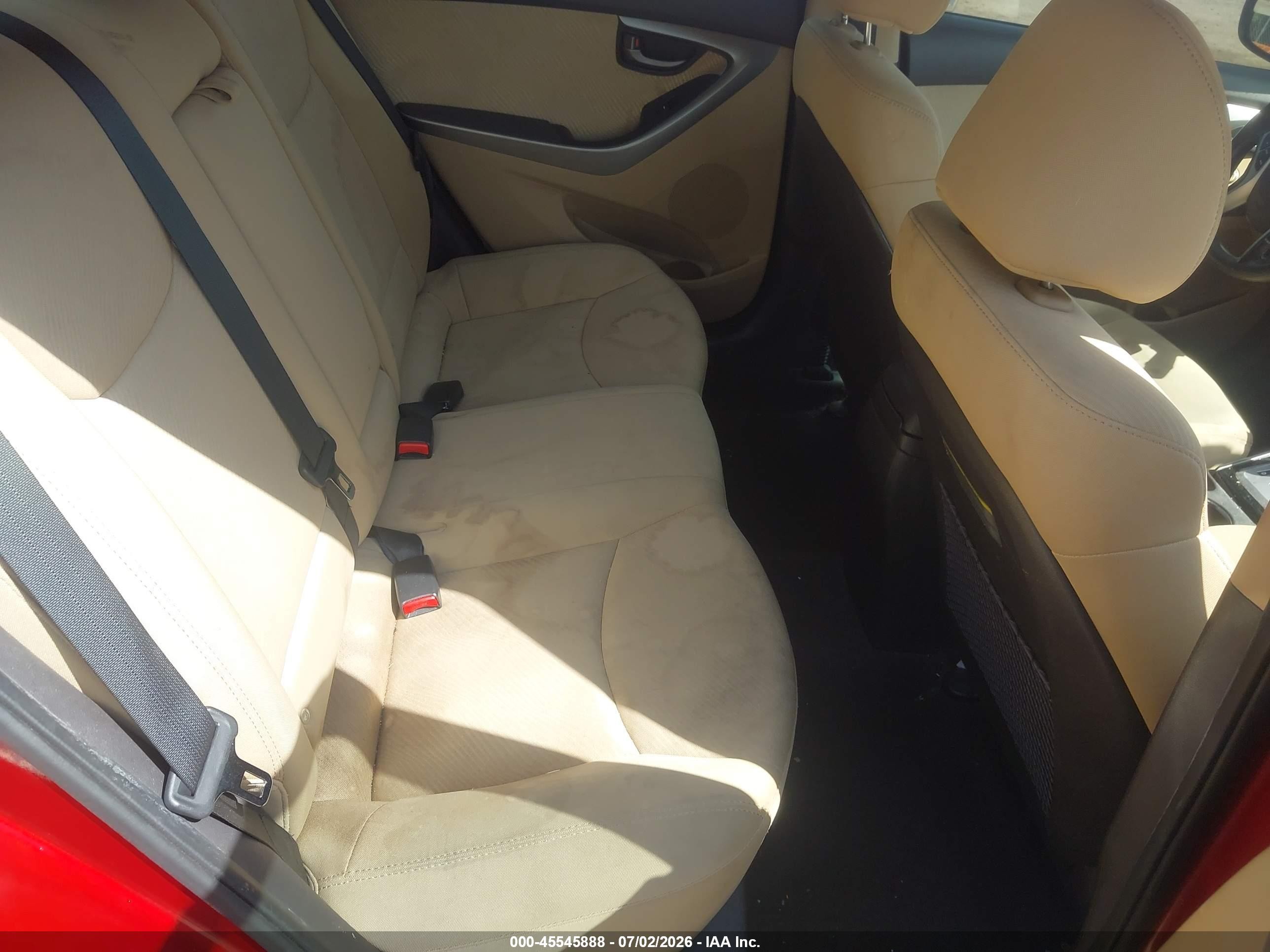 2011 Hyundai Elantra Gls (ulsan Plant) Burgundy vin: KMHDH4AE3BU093289