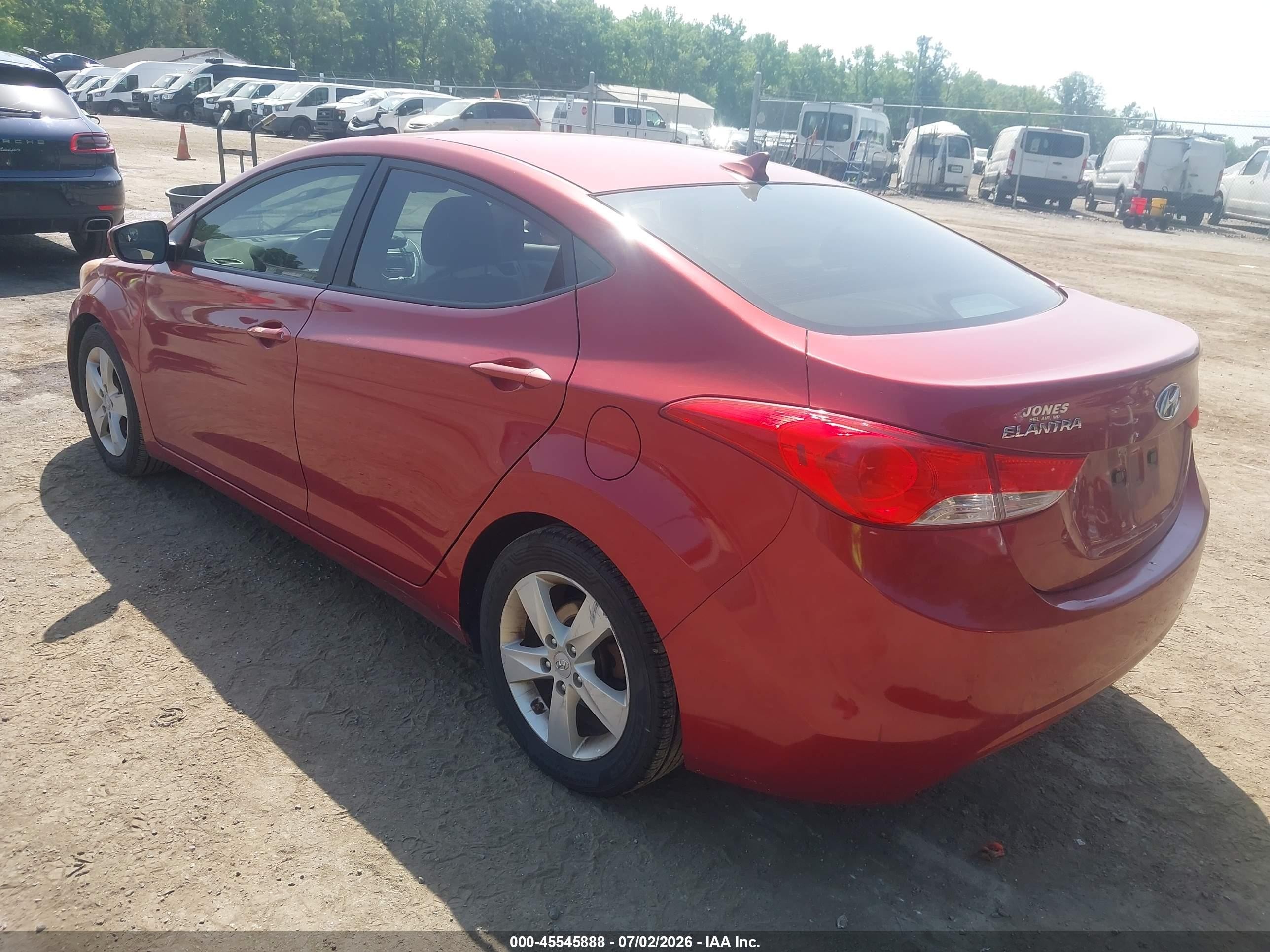 2011 Hyundai Elantra Gls (ulsan Plant) Burgundy vin: KMHDH4AE3BU093289
