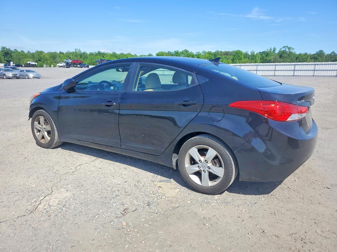 2011 Hyundai Elantra Gls Black vin: KMHDH4AE3BU098248