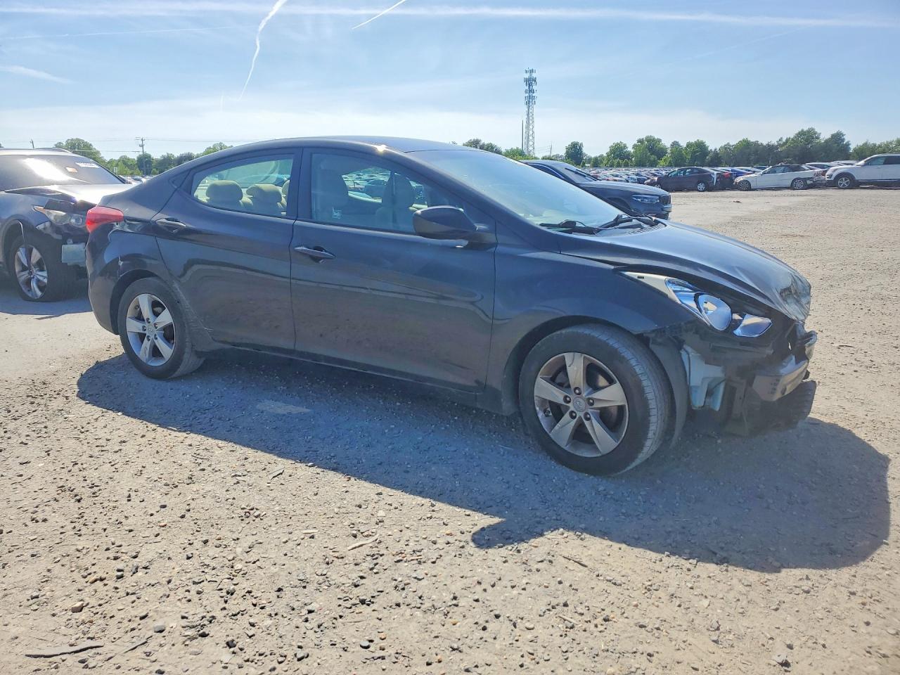 2011 Hyundai Elantra Gls Black vin: KMHDH4AE3BU098248
