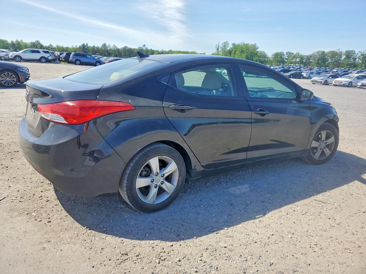 2011 Hyundai Elantra Gls Black vin: KMHDH4AE3BU098248