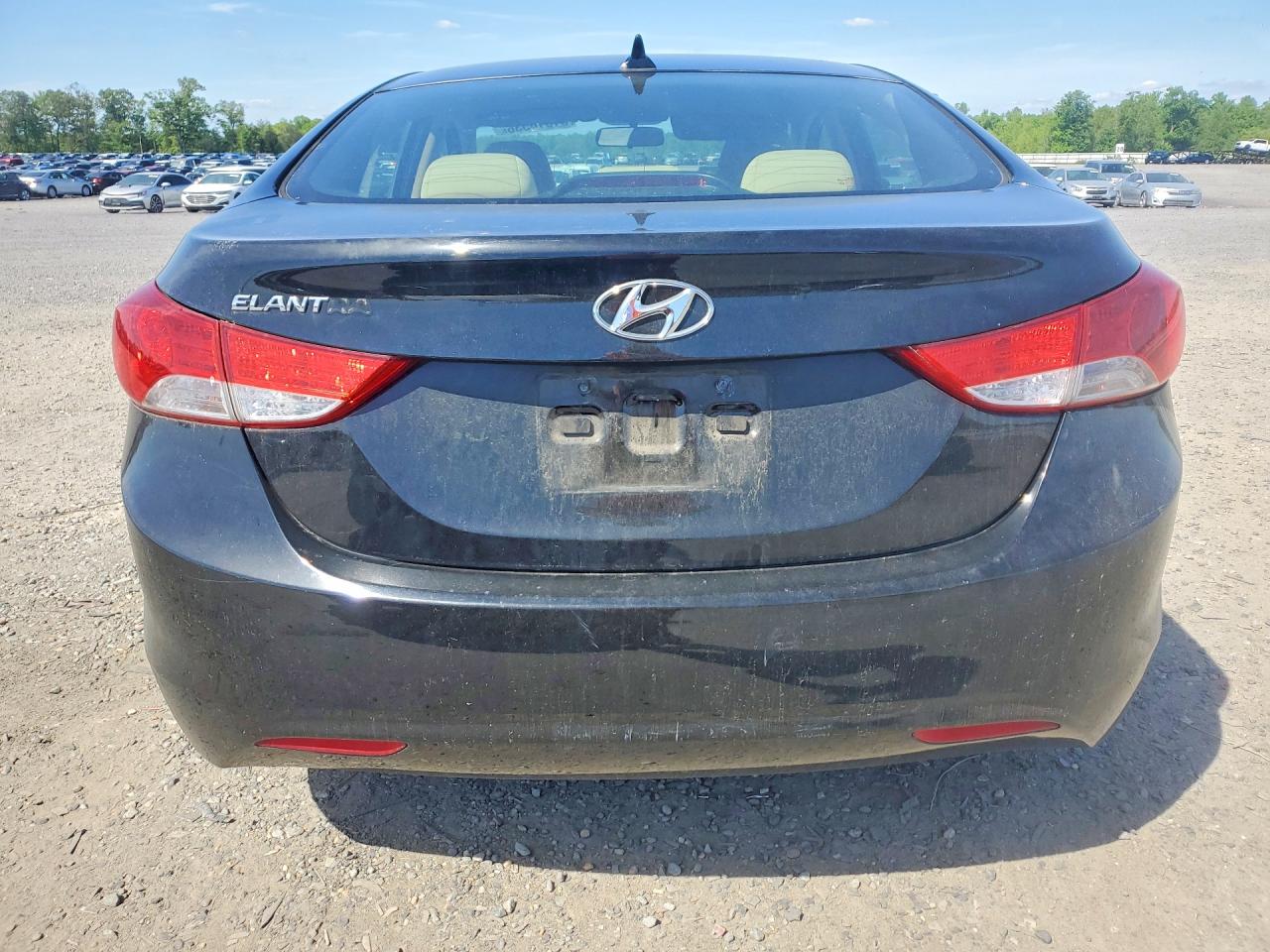 2011 Hyundai Elantra Gls Black vin: KMHDH4AE3BU098248
